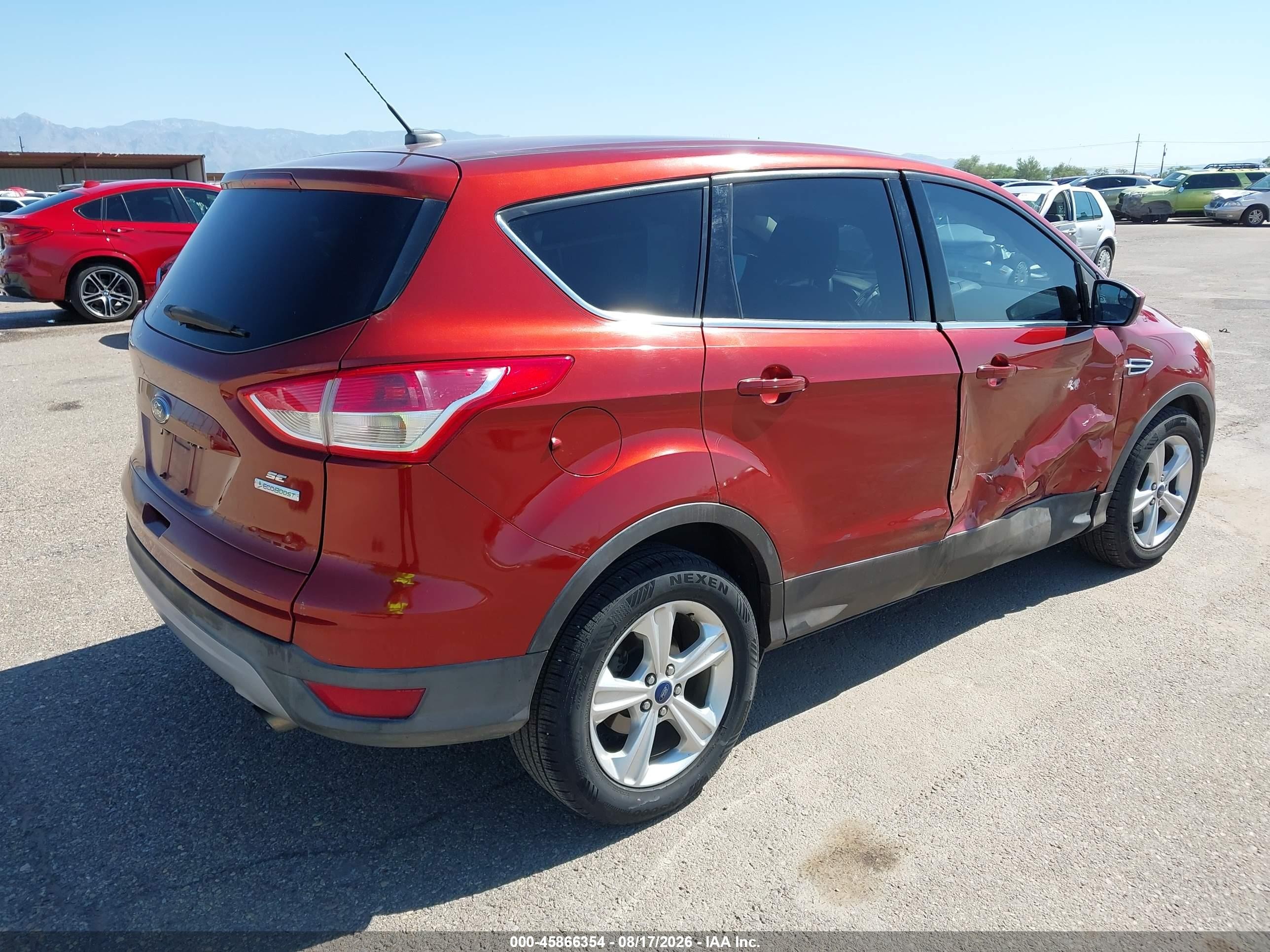 2015 Ford Escape Se Burgundy vin: 1FMCU0GX6FUA09125