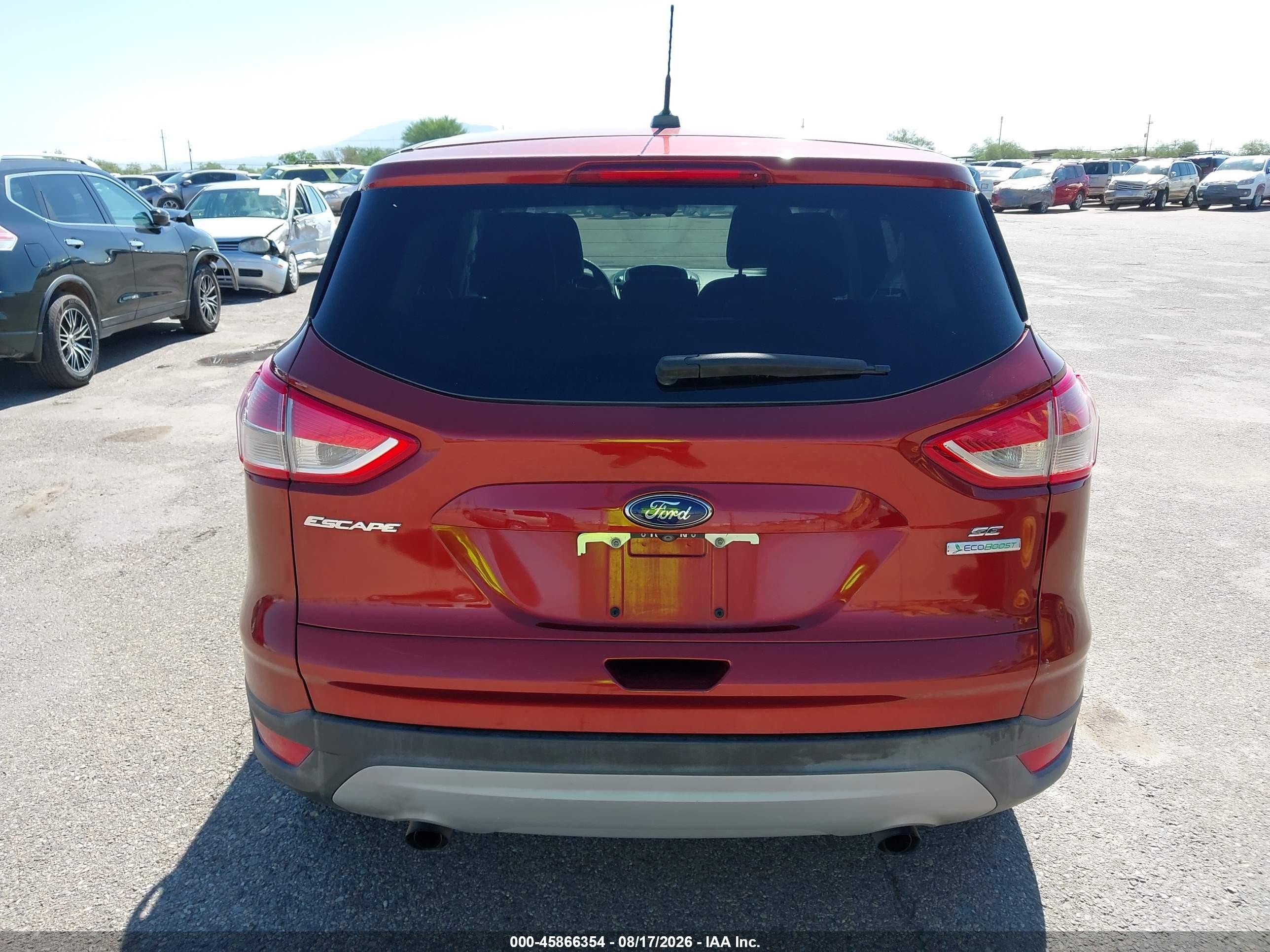 2015 Ford Escape Se Burgundy vin: 1FMCU0GX6FUA09125