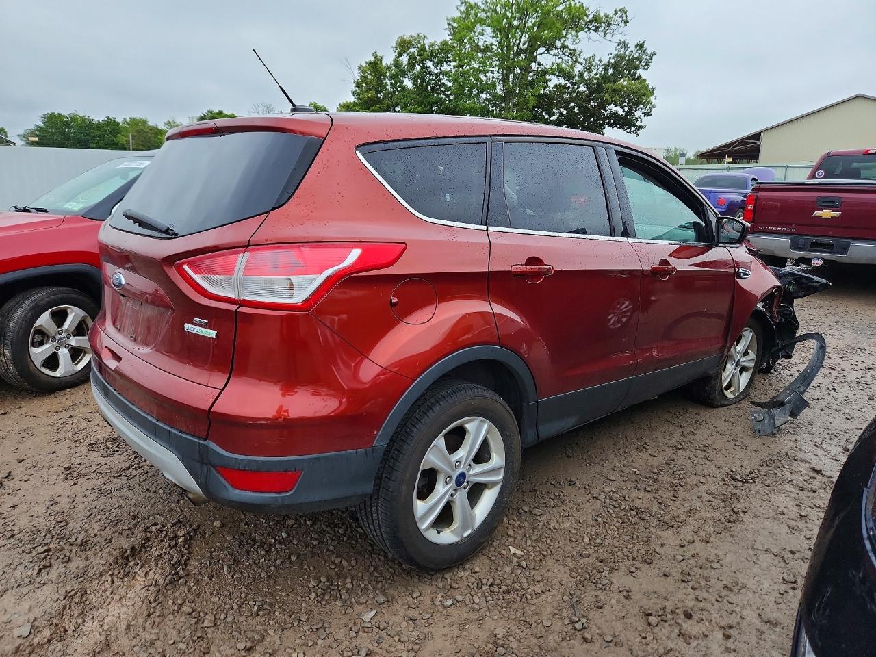2015 Ford Escape Se Orange vin: 1FMCU0GX6FUA35479