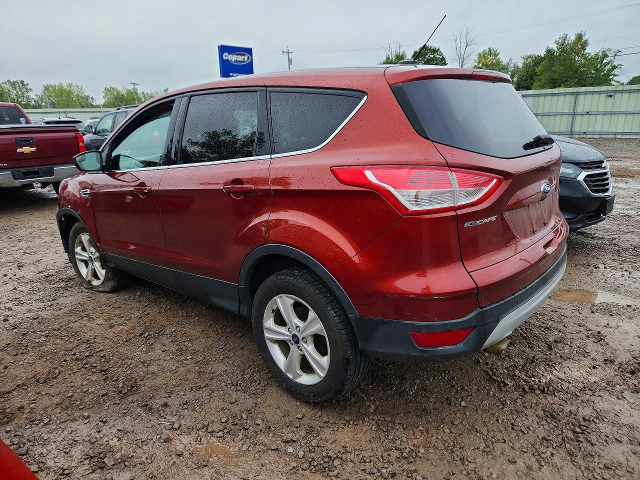 2015 Ford Escape Se Orange vin: 1FMCU0GX6FUA35479