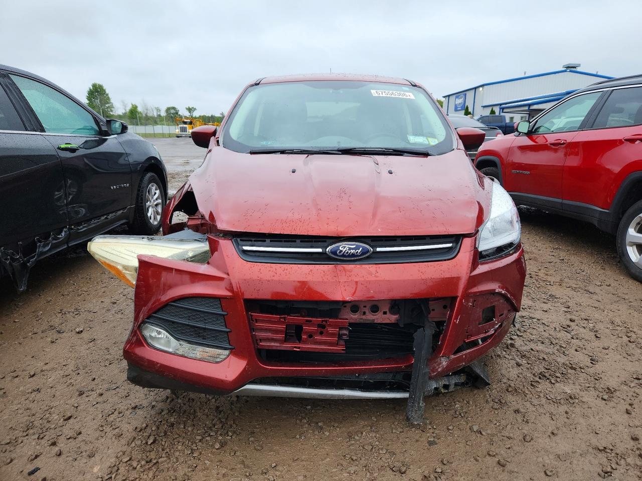 2015 Ford Escape Se Orange vin: 1FMCU0GX6FUA35479