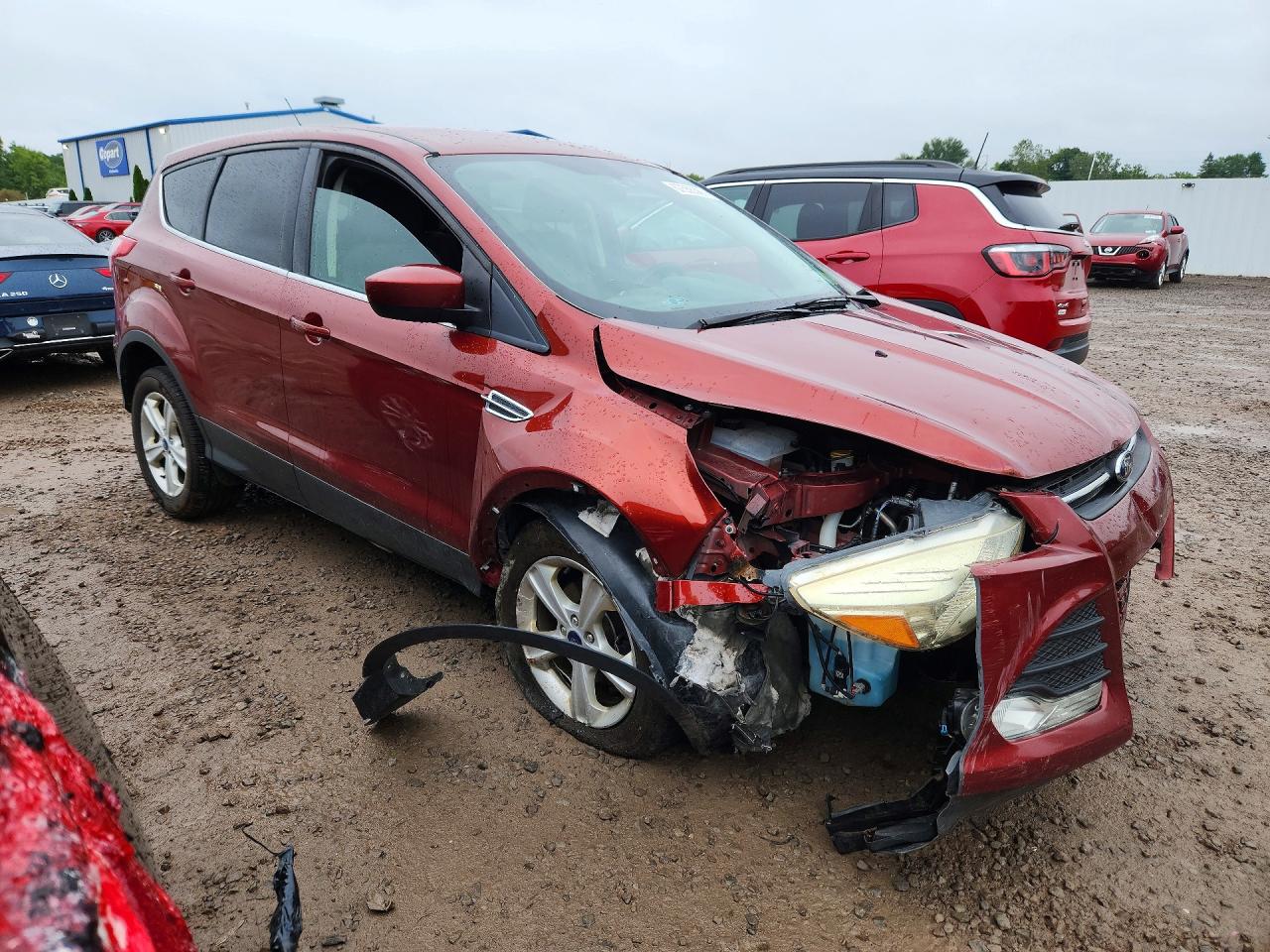 2015 Ford Escape Se Orange vin: 1FMCU0GX6FUA35479