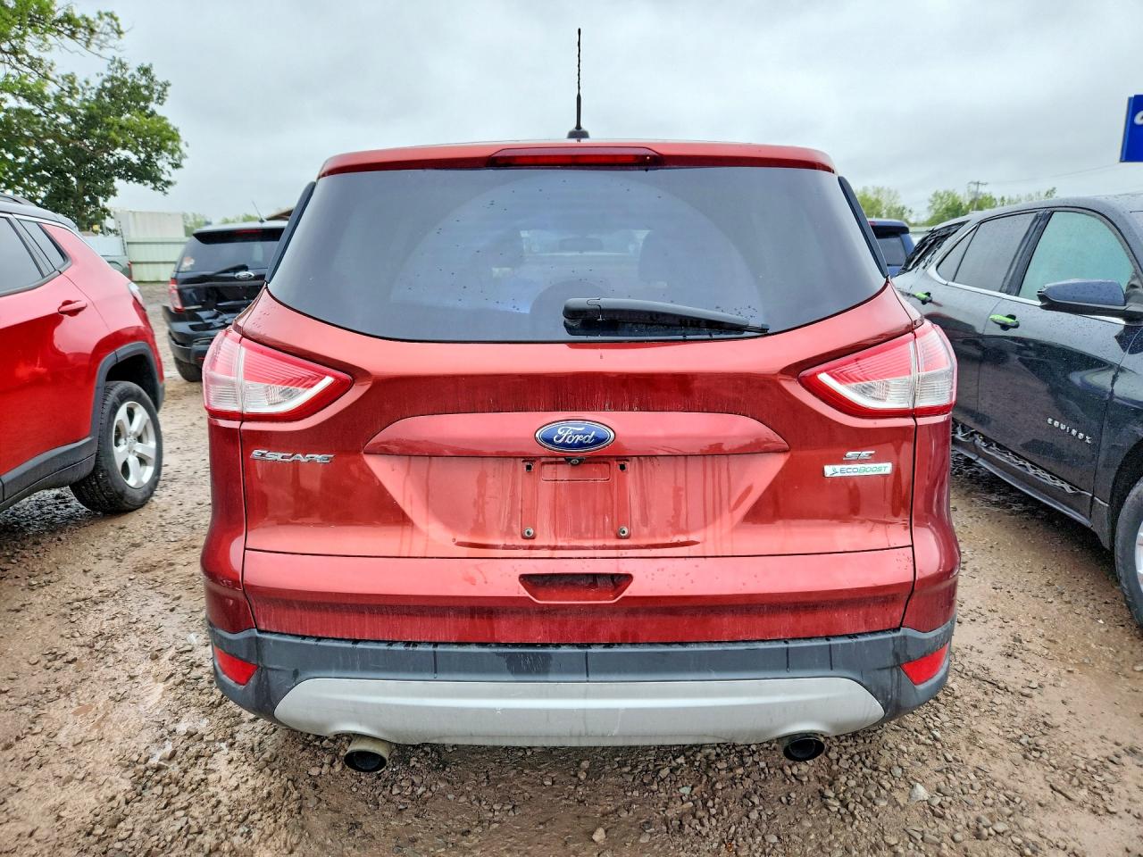 2015 Ford Escape Se Orange vin: 1FMCU0GX6FUA35479