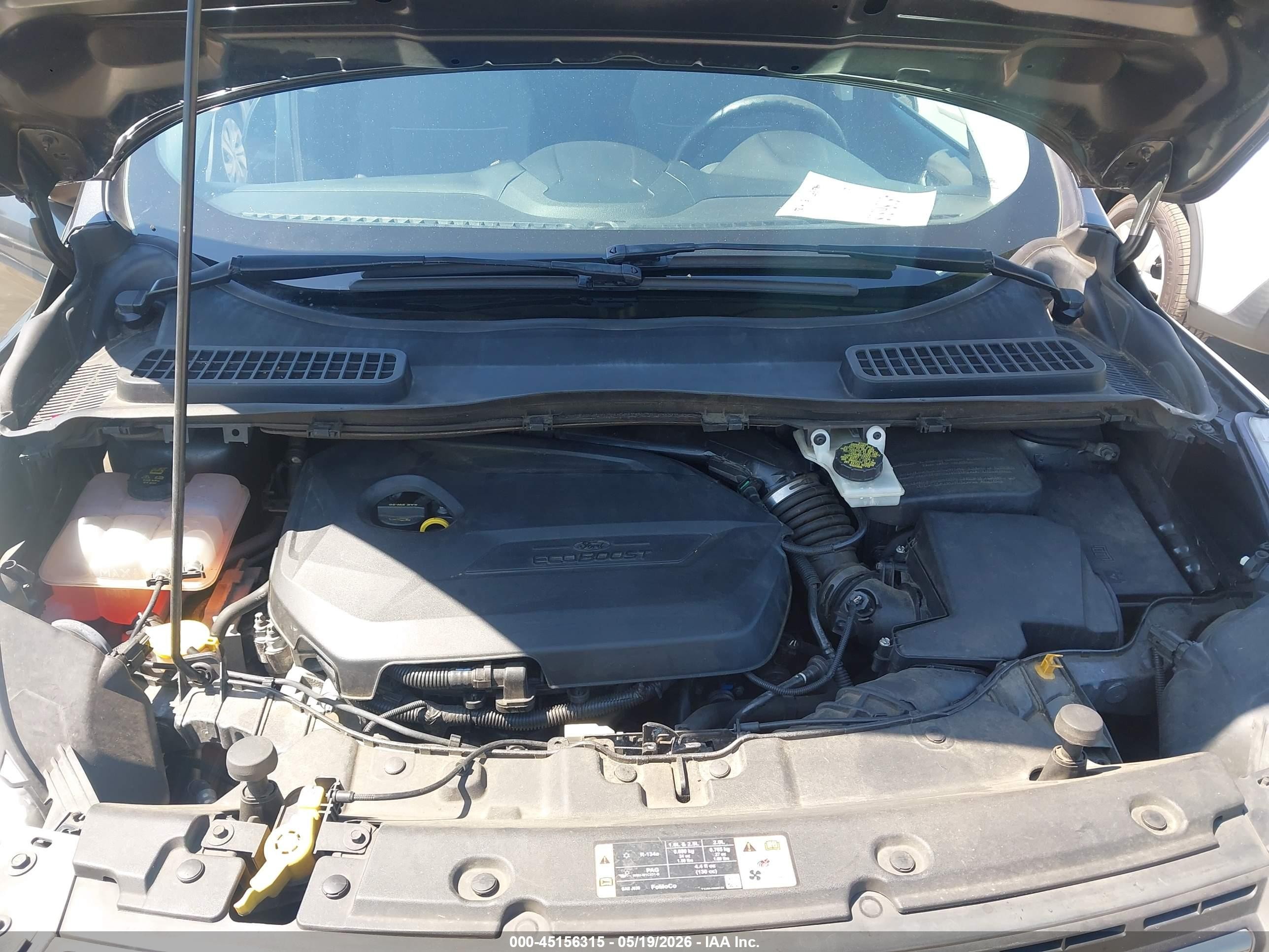 2015 Ford Escape Se Gray vin: 1FMCU0GX6FUA68112