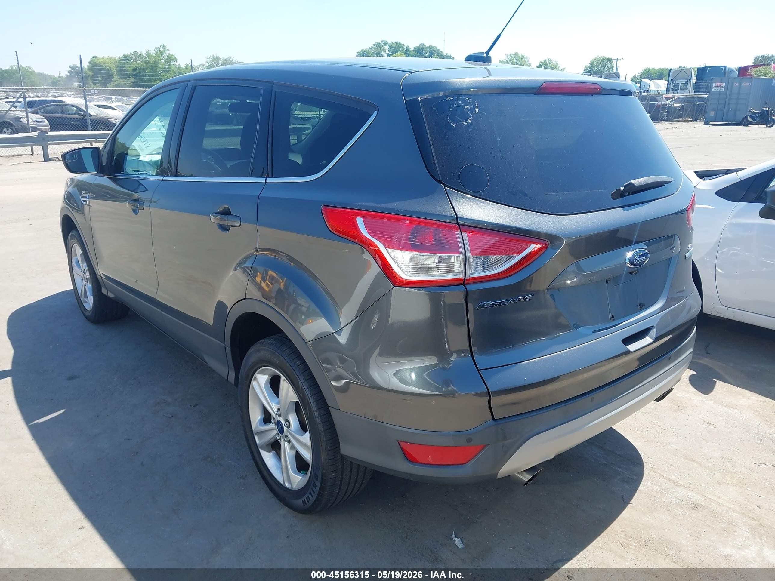 2015 Ford Escape Se Gray vin: 1FMCU0GX6FUA68112