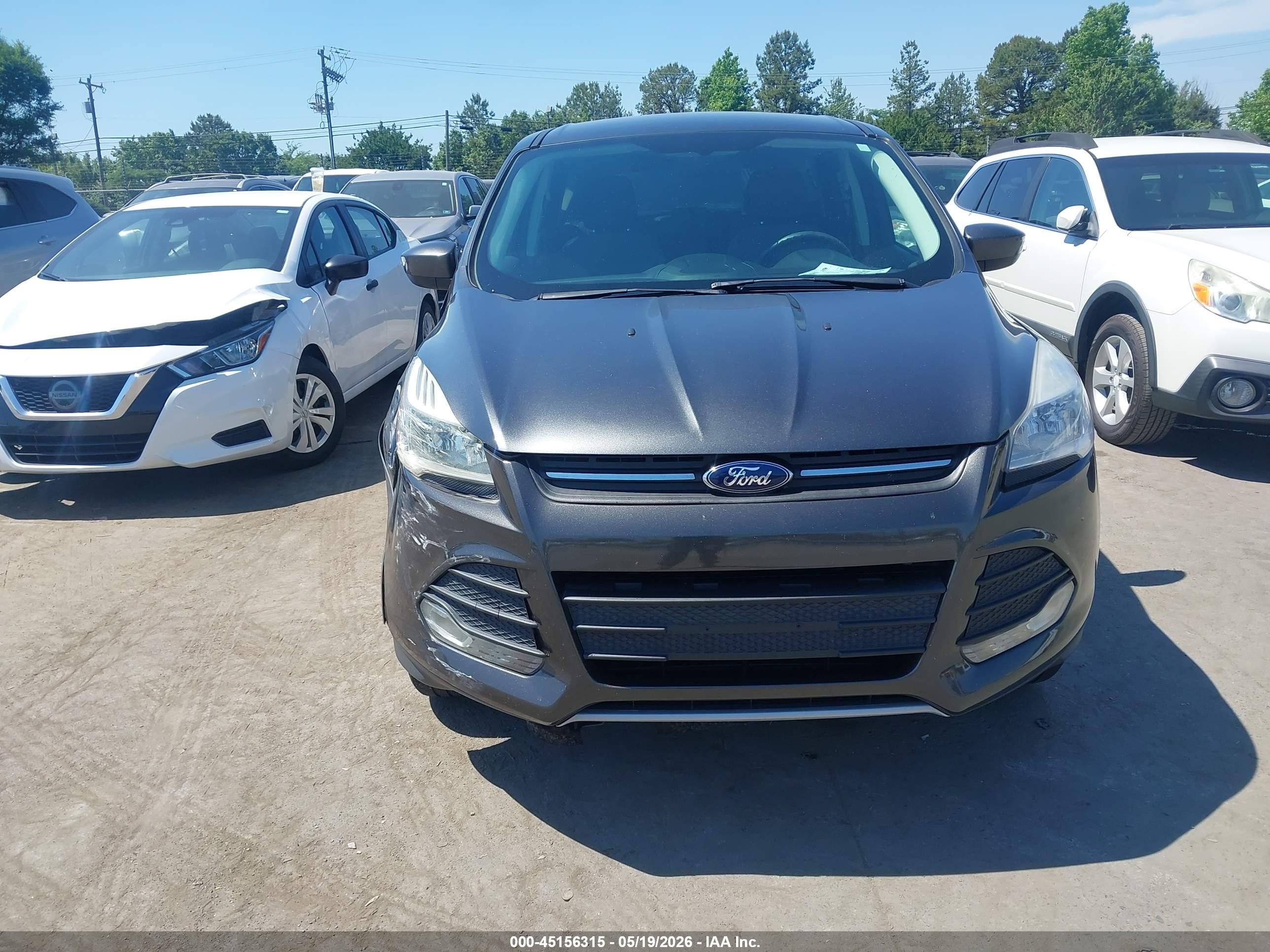 2015 Ford Escape Se Gray vin: 1FMCU0GX6FUA68112