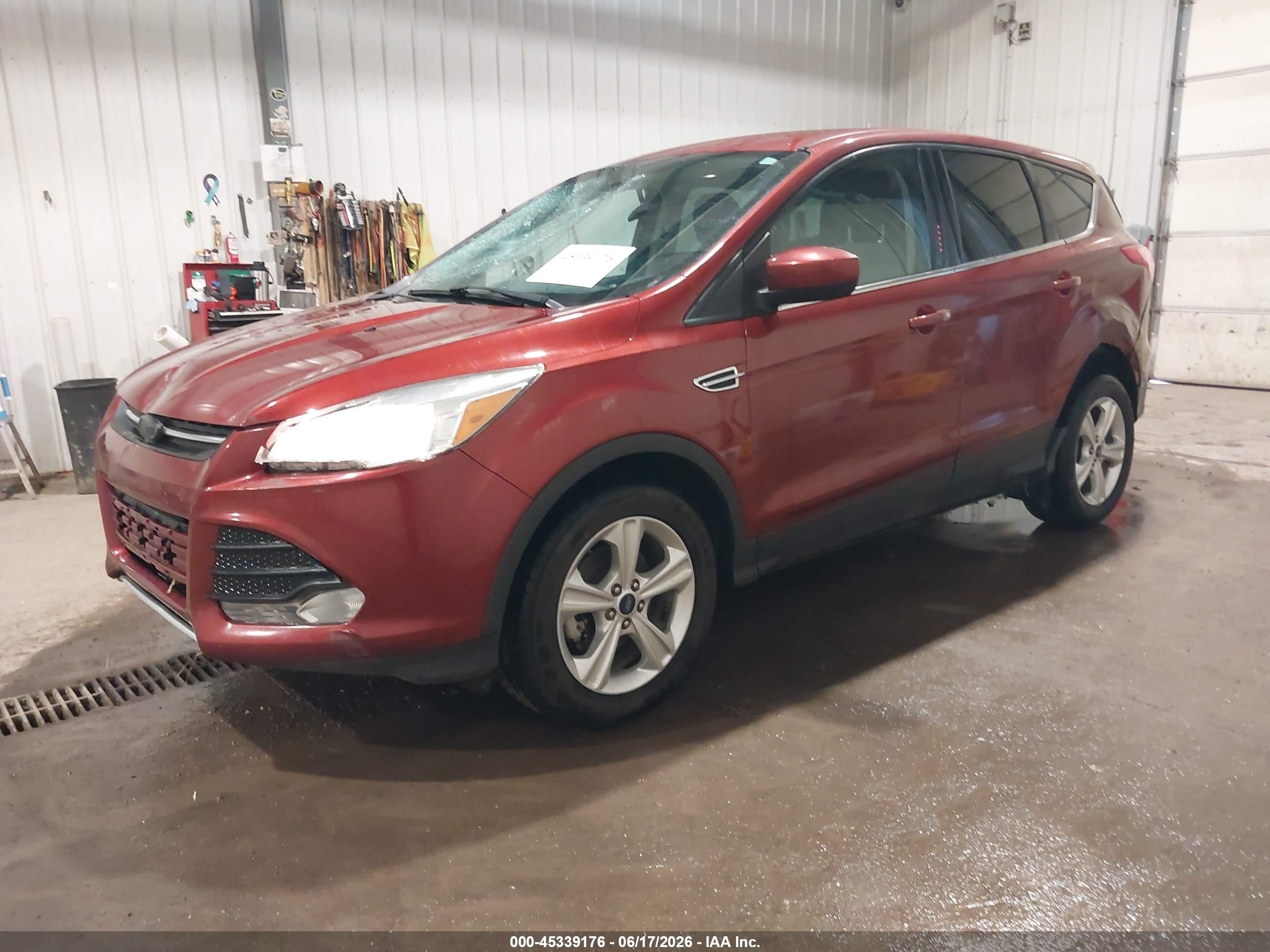 2015 Ford Escape Se Red vin: 1FMCU0GX6FUA68286