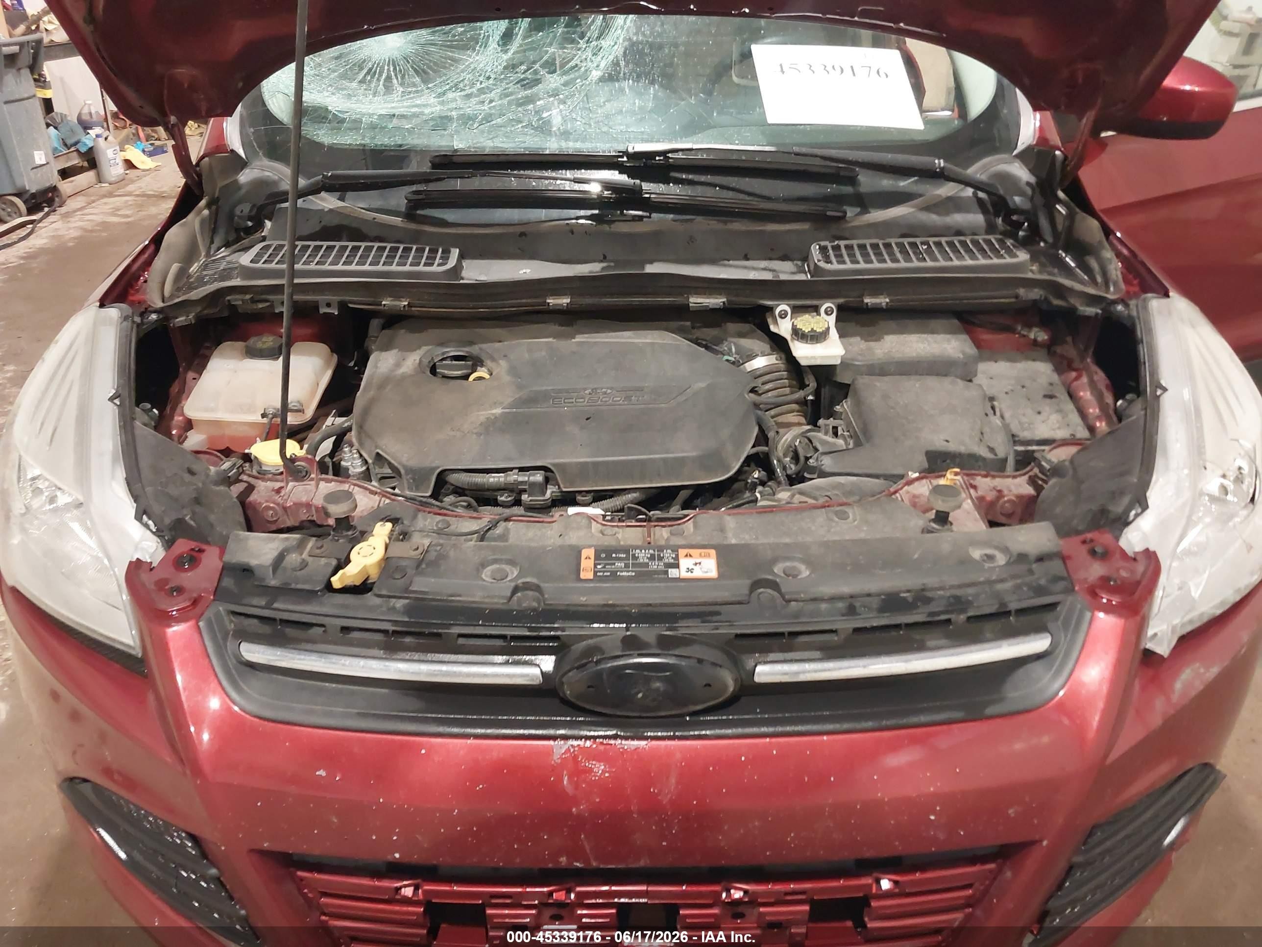2015 Ford Escape Se Red vin: 1FMCU0GX6FUA68286
