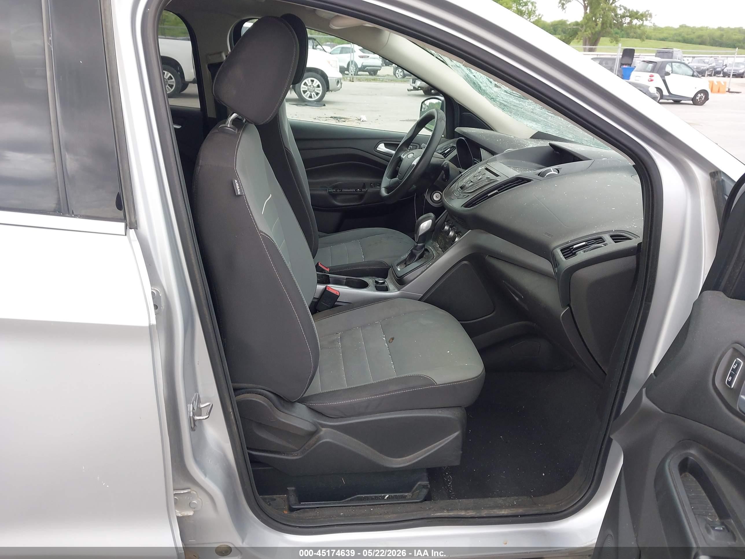 2015 Ford Escape Se Silver vin: 1FMCU0GX6FUA88764
