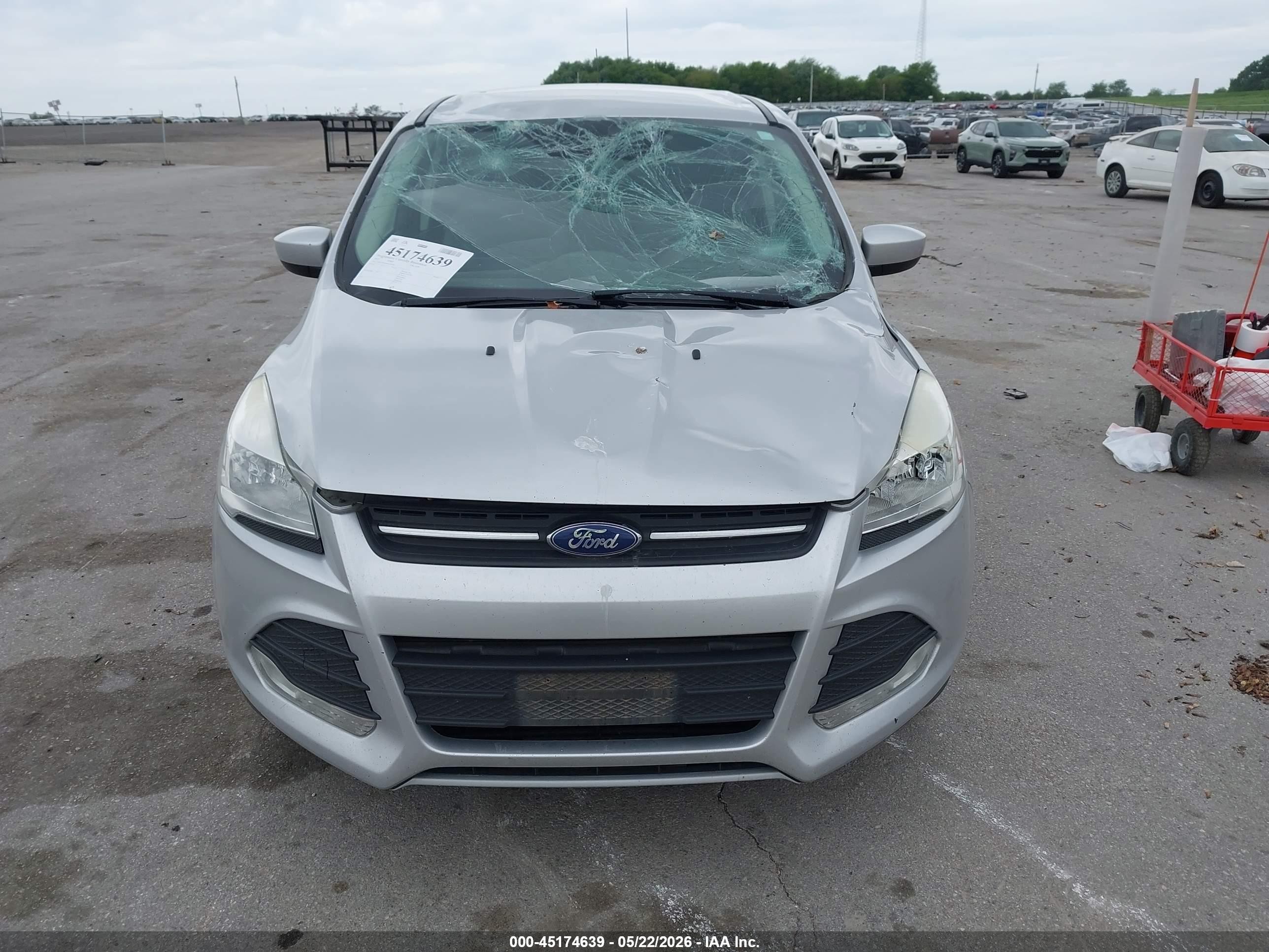 2015 Ford Escape Se Silver vin: 1FMCU0GX6FUA88764