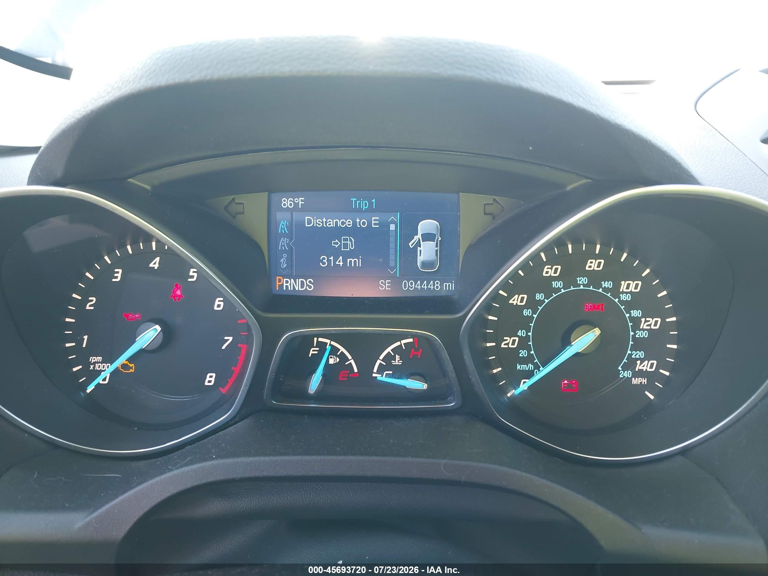 2015 Ford Escape Se Синий vin: 1FMCU0GX6FUA89994