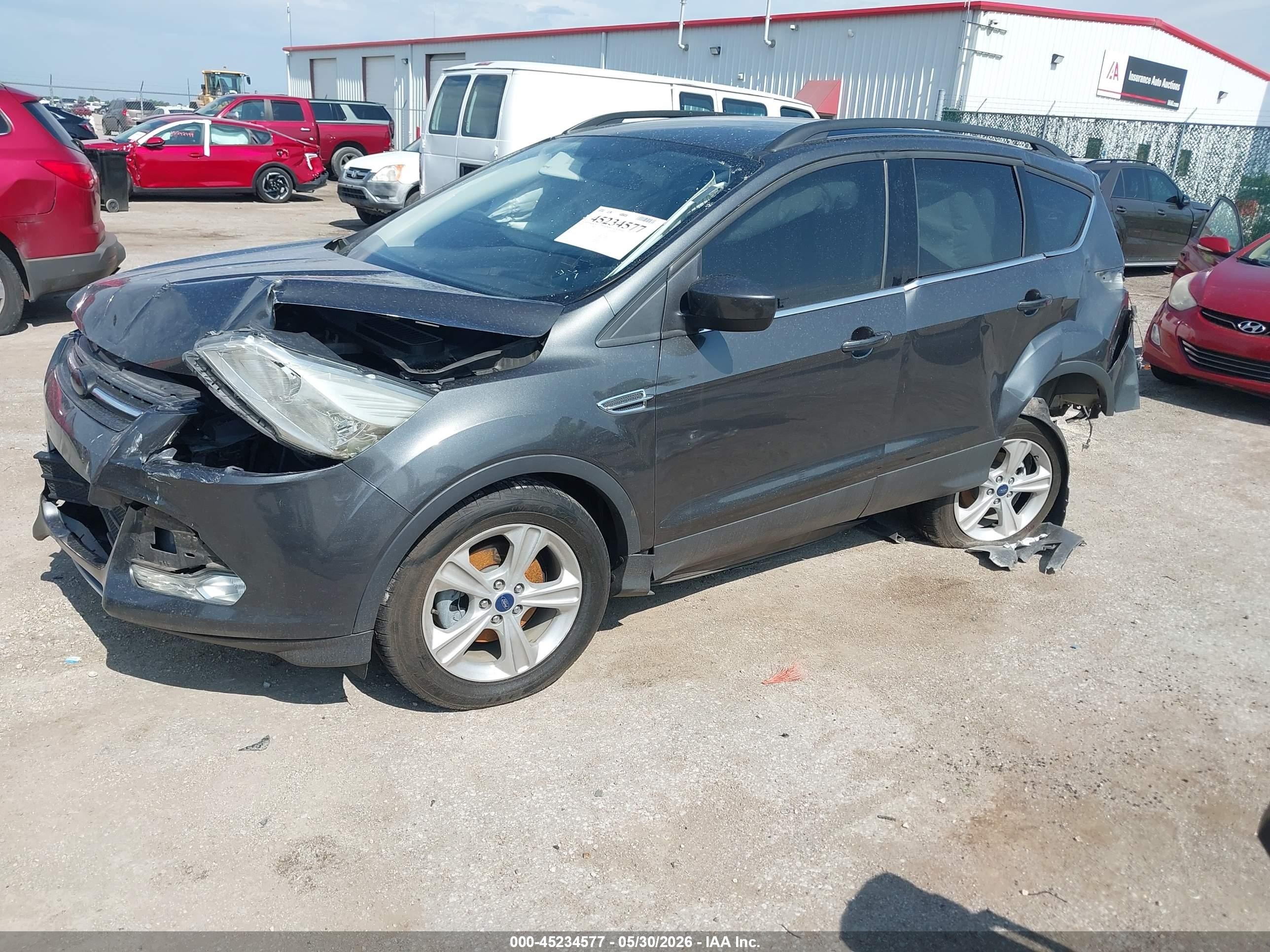 2015 Ford Escape Se Gray vin: 1FMCU0GX6FUA91499