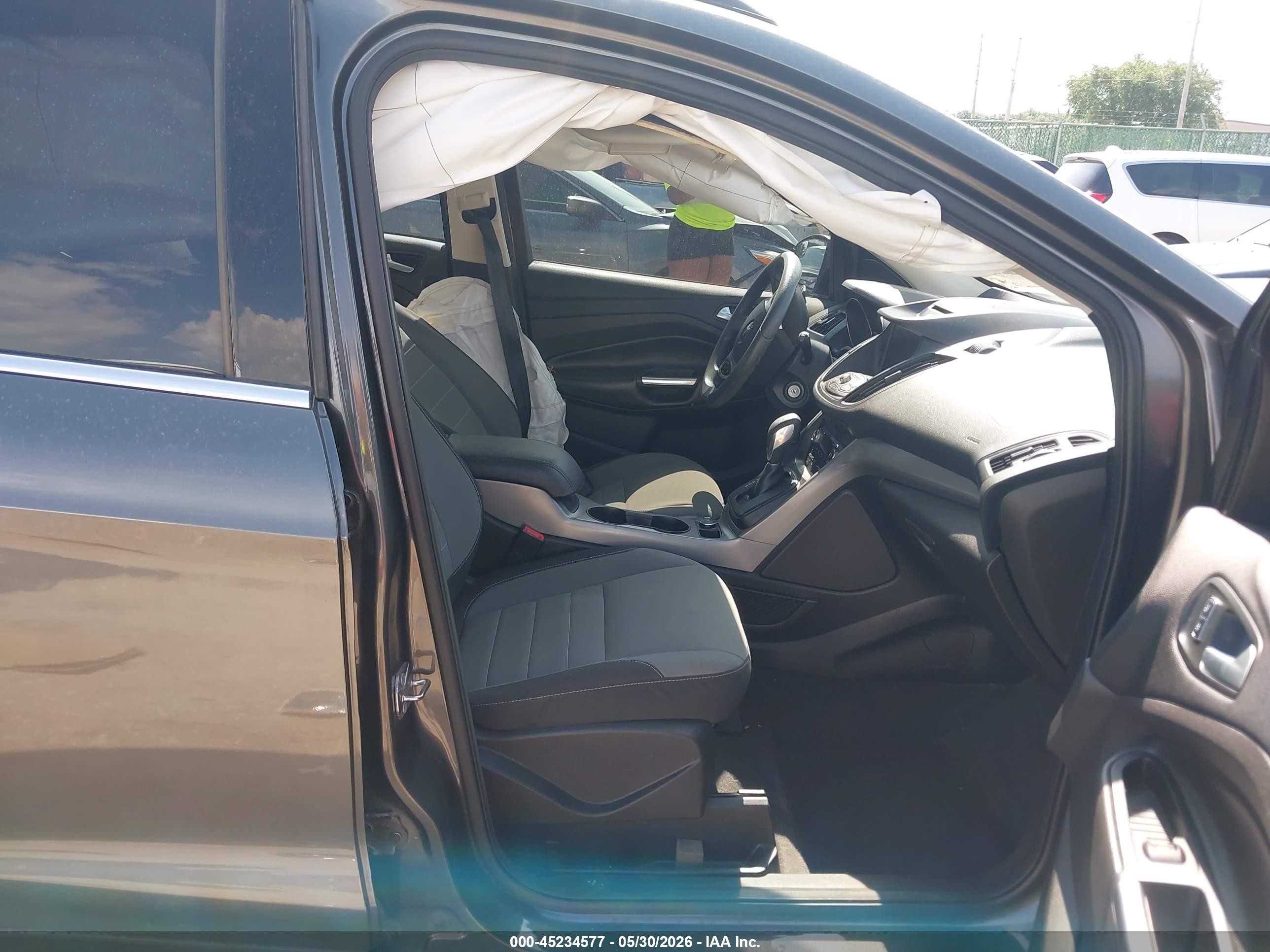 2015 Ford Escape Se Gray vin: 1FMCU0GX6FUA91499