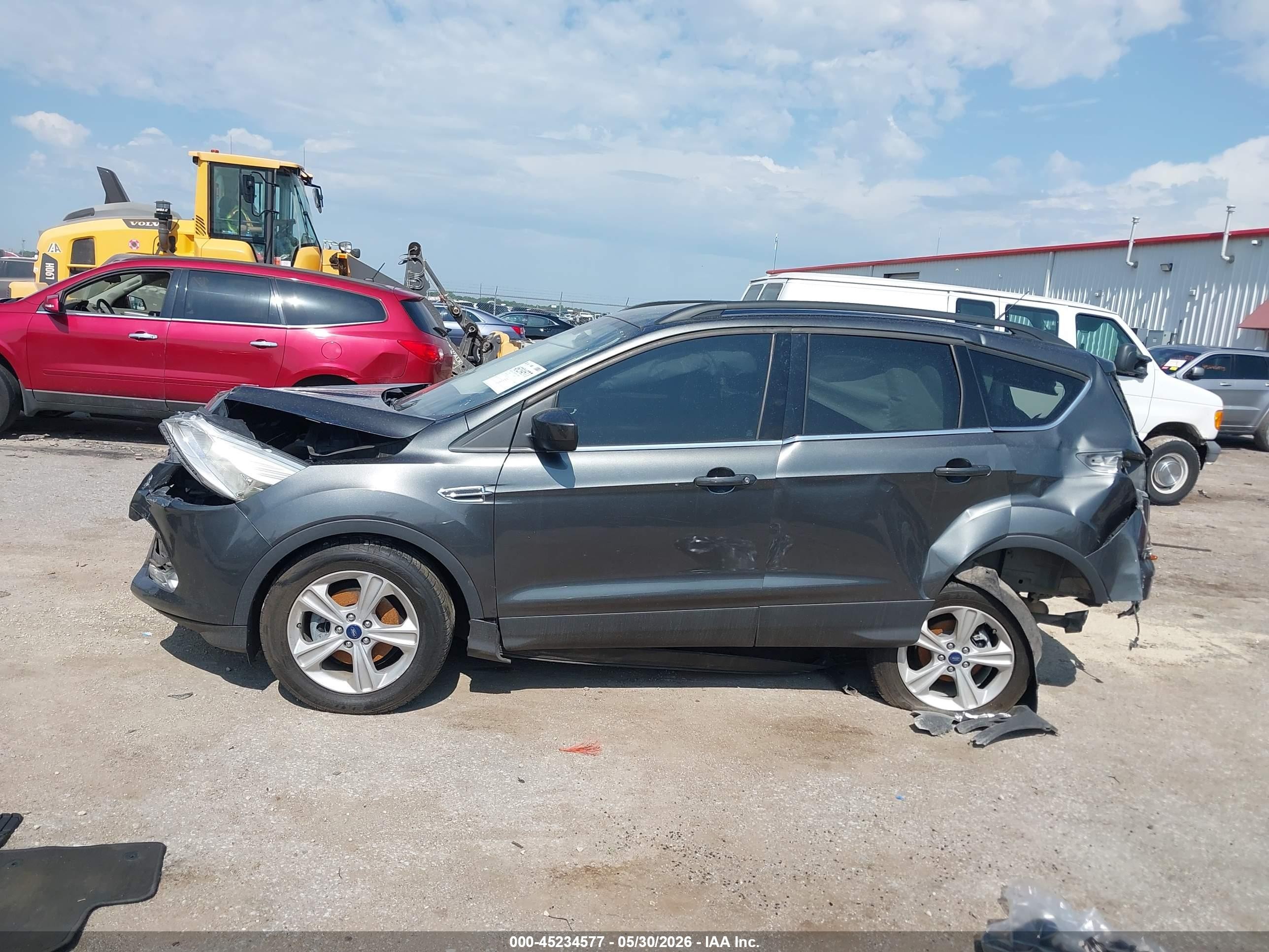 2015 Ford Escape Se Gray vin: 1FMCU0GX6FUA91499