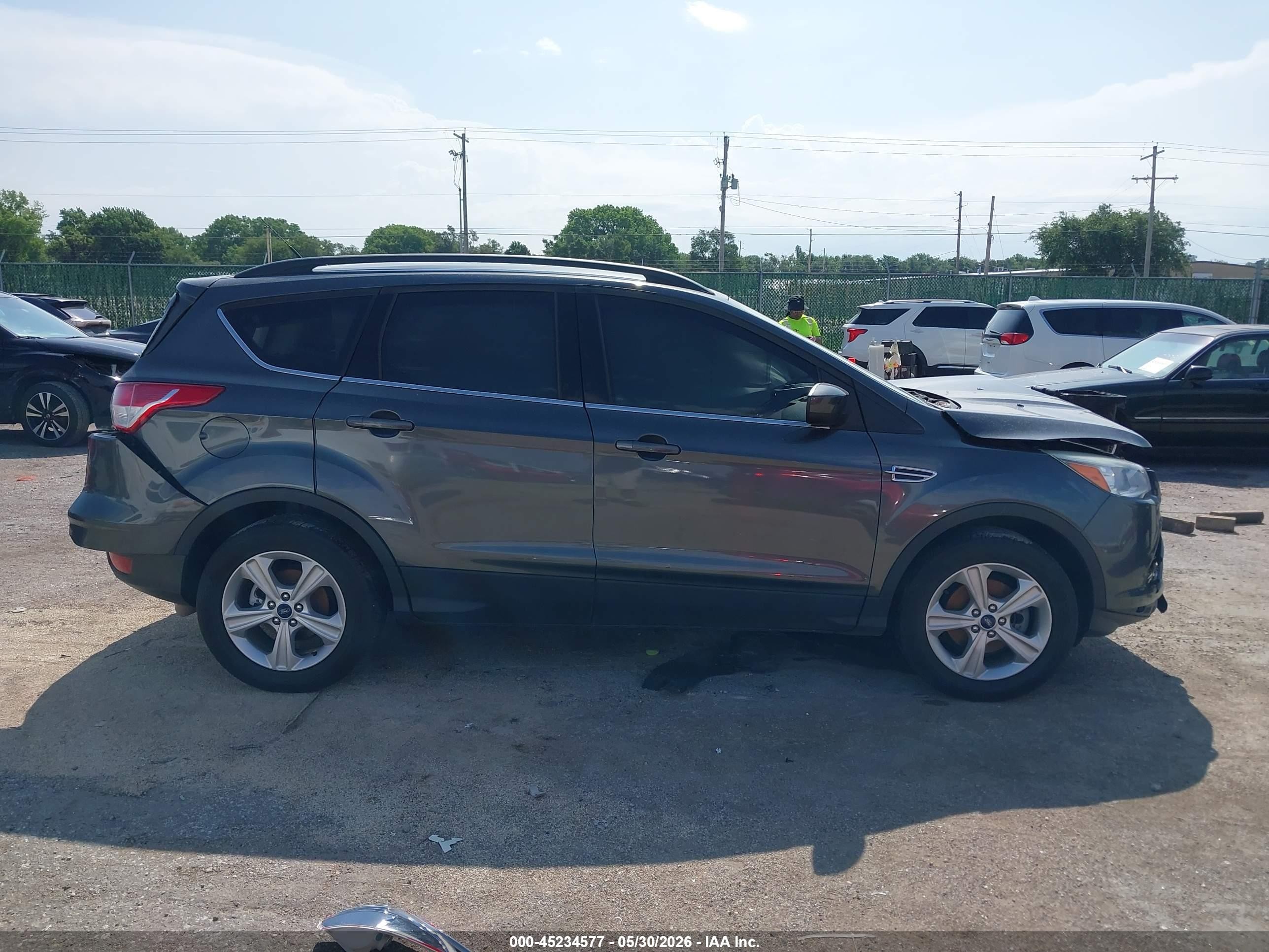 2015 Ford Escape Se Gray vin: 1FMCU0GX6FUA91499