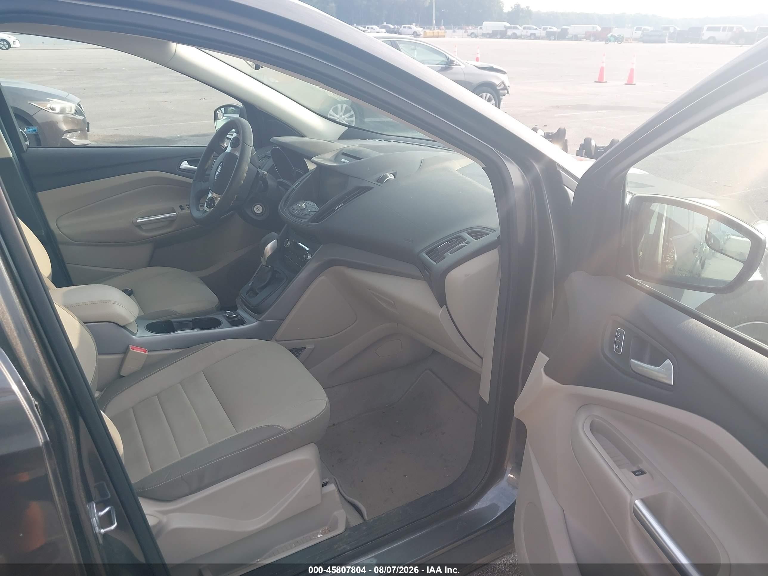 2015 Ford Escape Se Gray vin: 1FMCU0GX6FUB02534