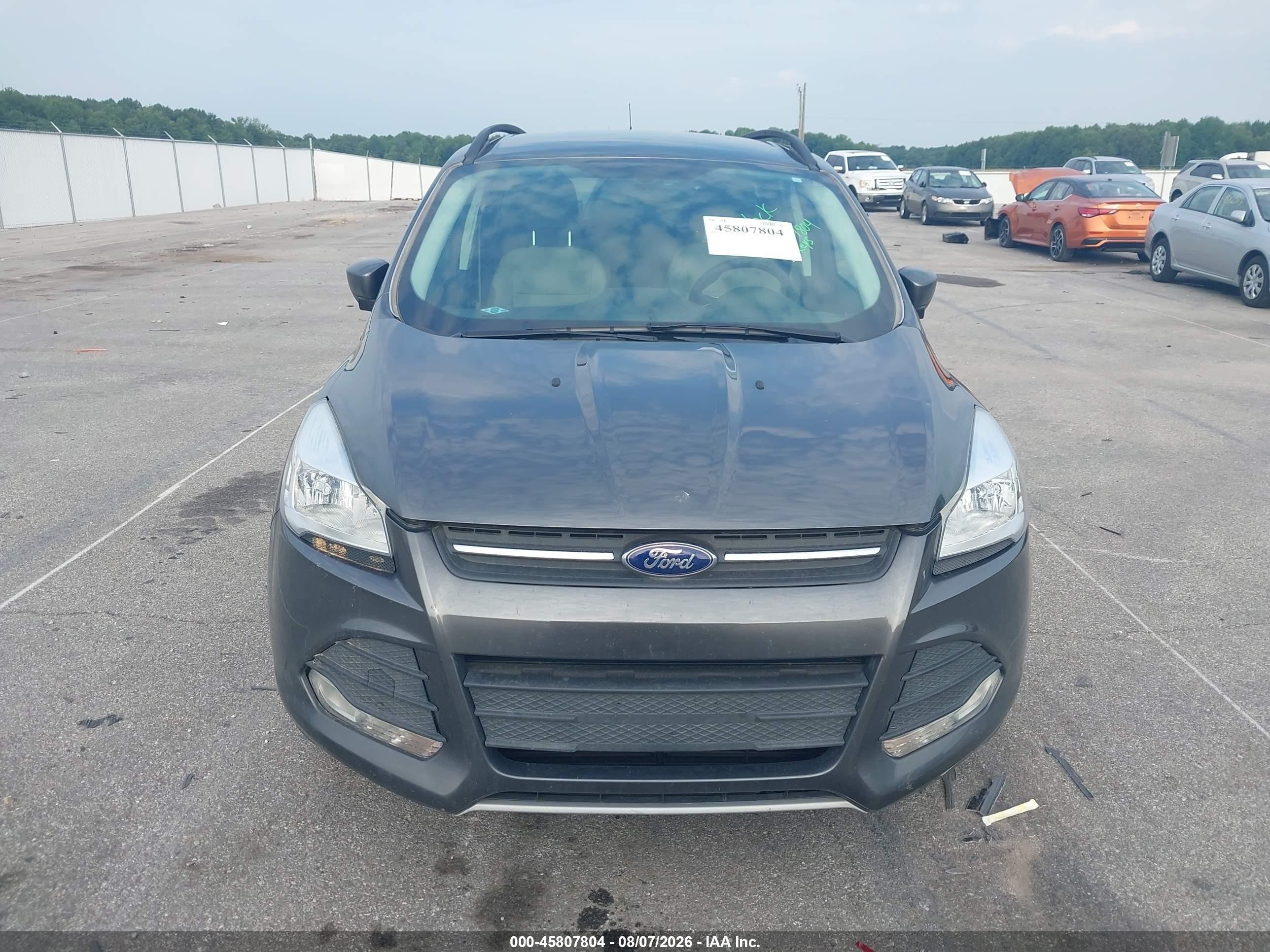 2015 Ford Escape Se Gray vin: 1FMCU0GX6FUB02534