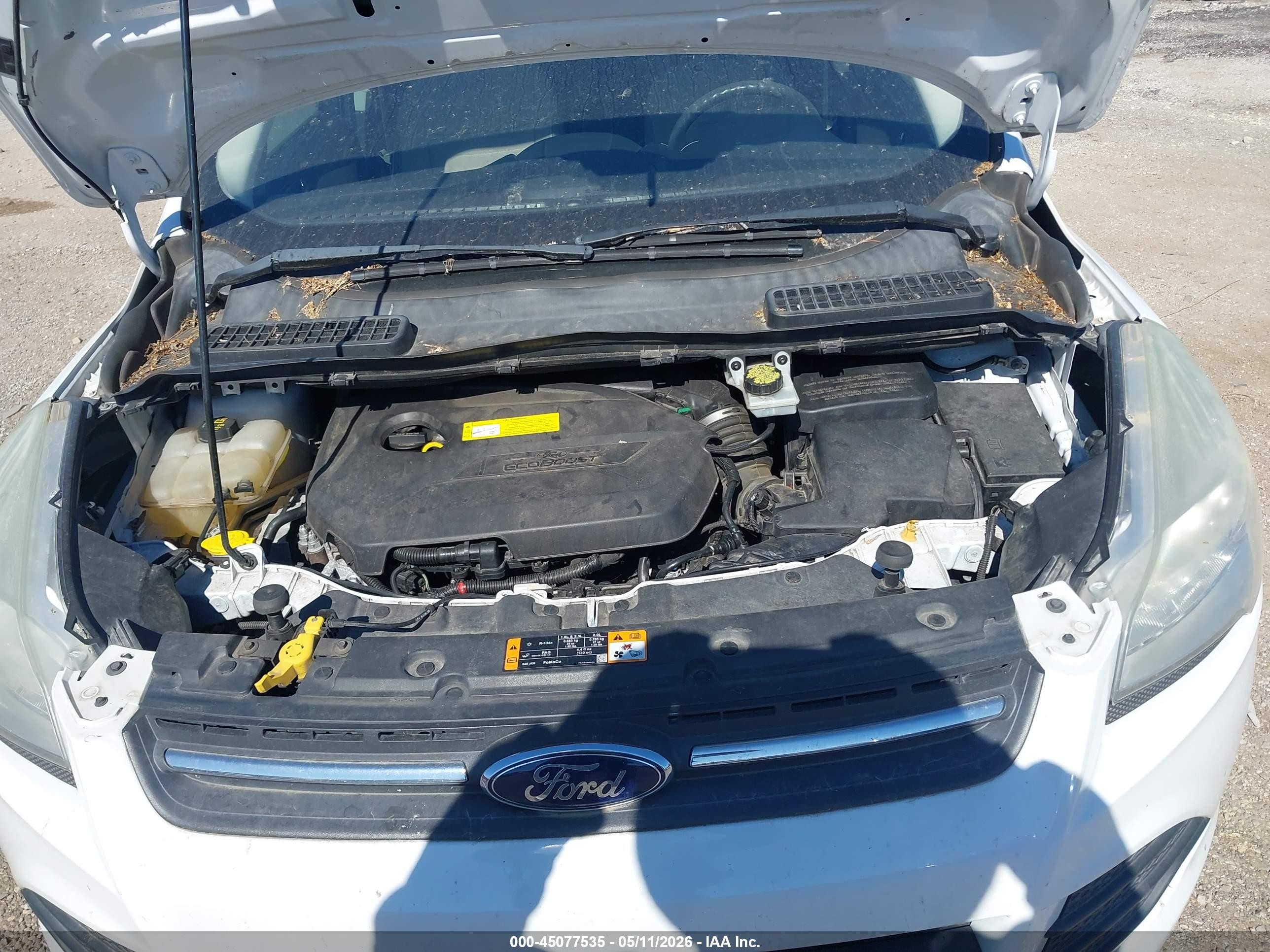 2015 Ford Escape Se White vin: 1FMCU0GX6FUB31466