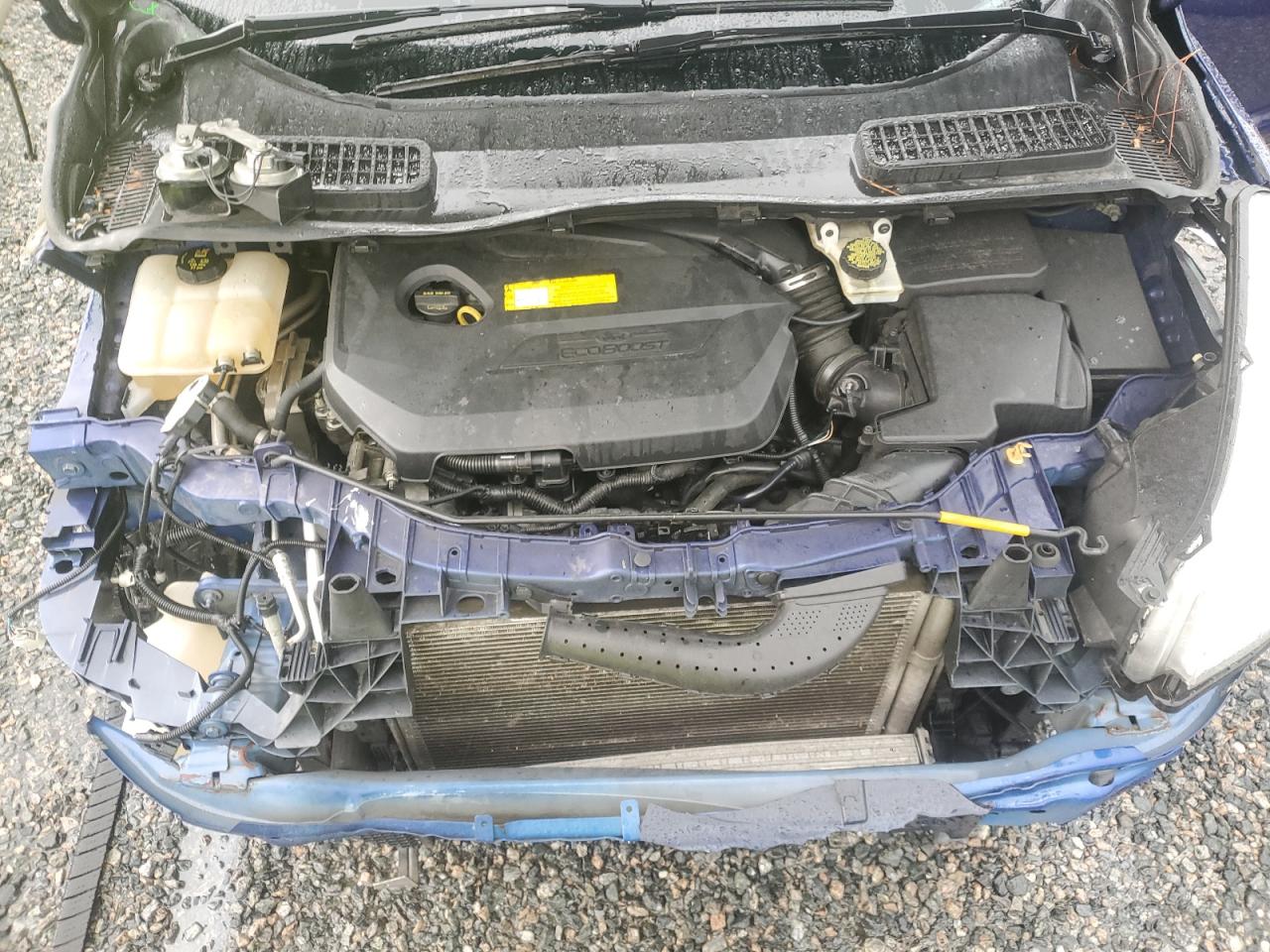 2015 Ford Escape Se Синий vin: 1FMCU0GX6FUC01502