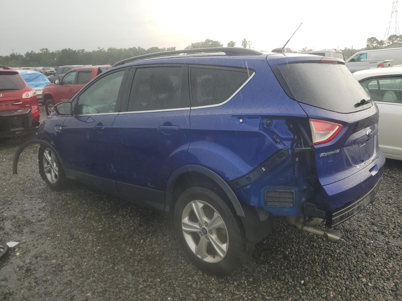 2015 Ford Escape Se Синий vin: 1FMCU0GX6FUC01502
