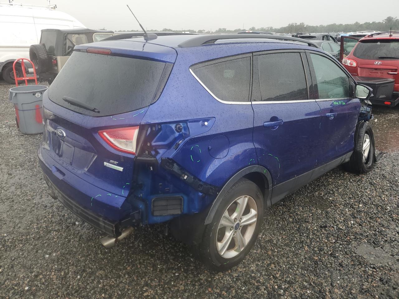 2015 Ford Escape Se Синий vin: 1FMCU0GX6FUC01502