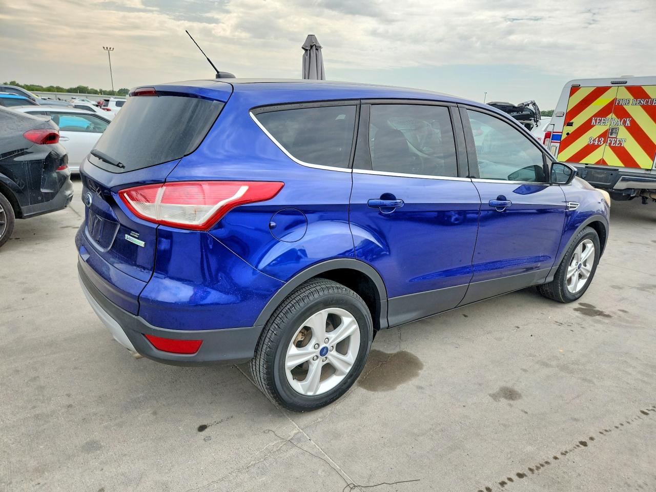 2015 Ford Escape Se Blue vin: 1FMCU0GX6FUC24908