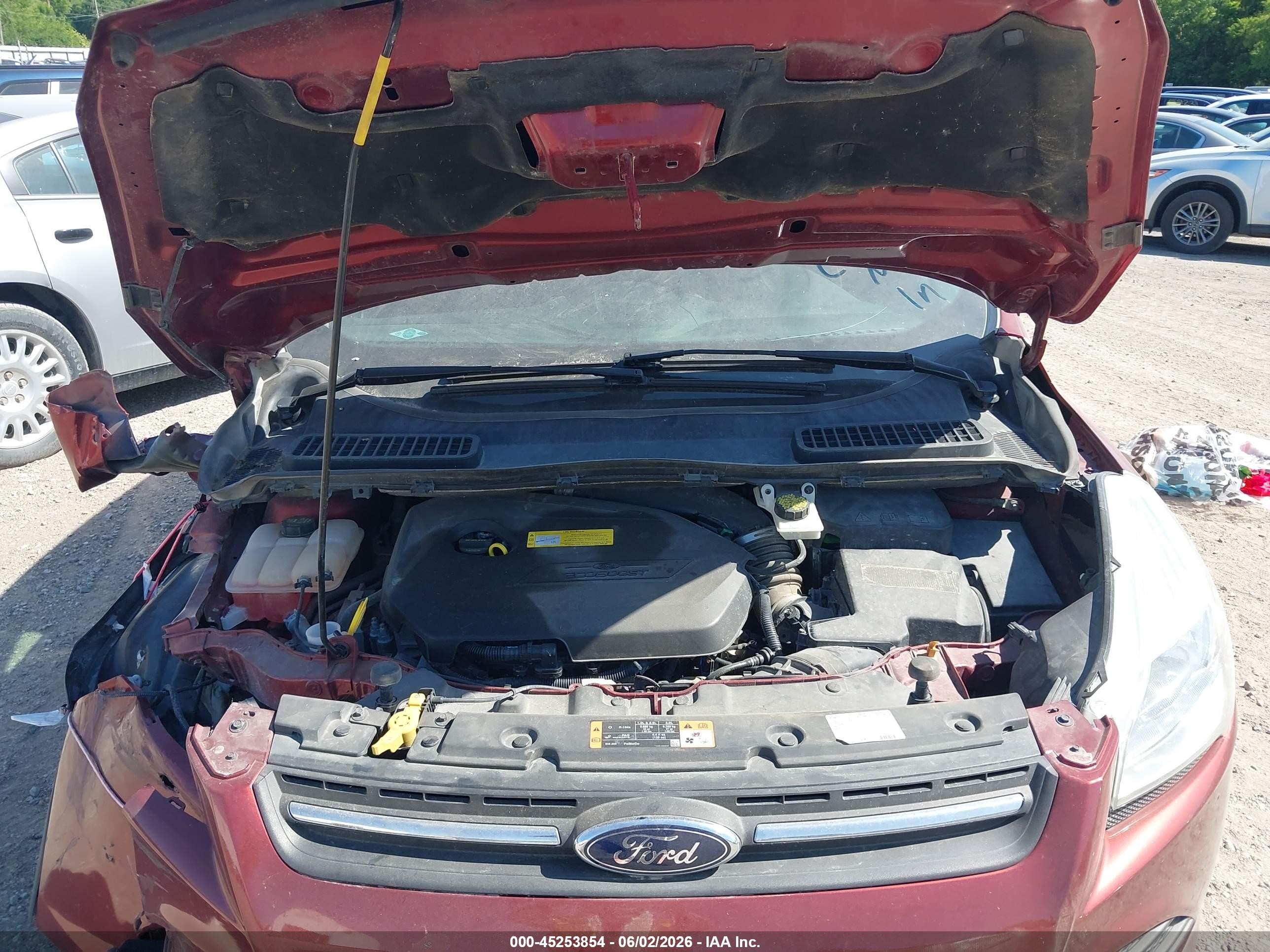 2015 Ford Escape Se Orange vin: 1FMCU0GX6FUC34385