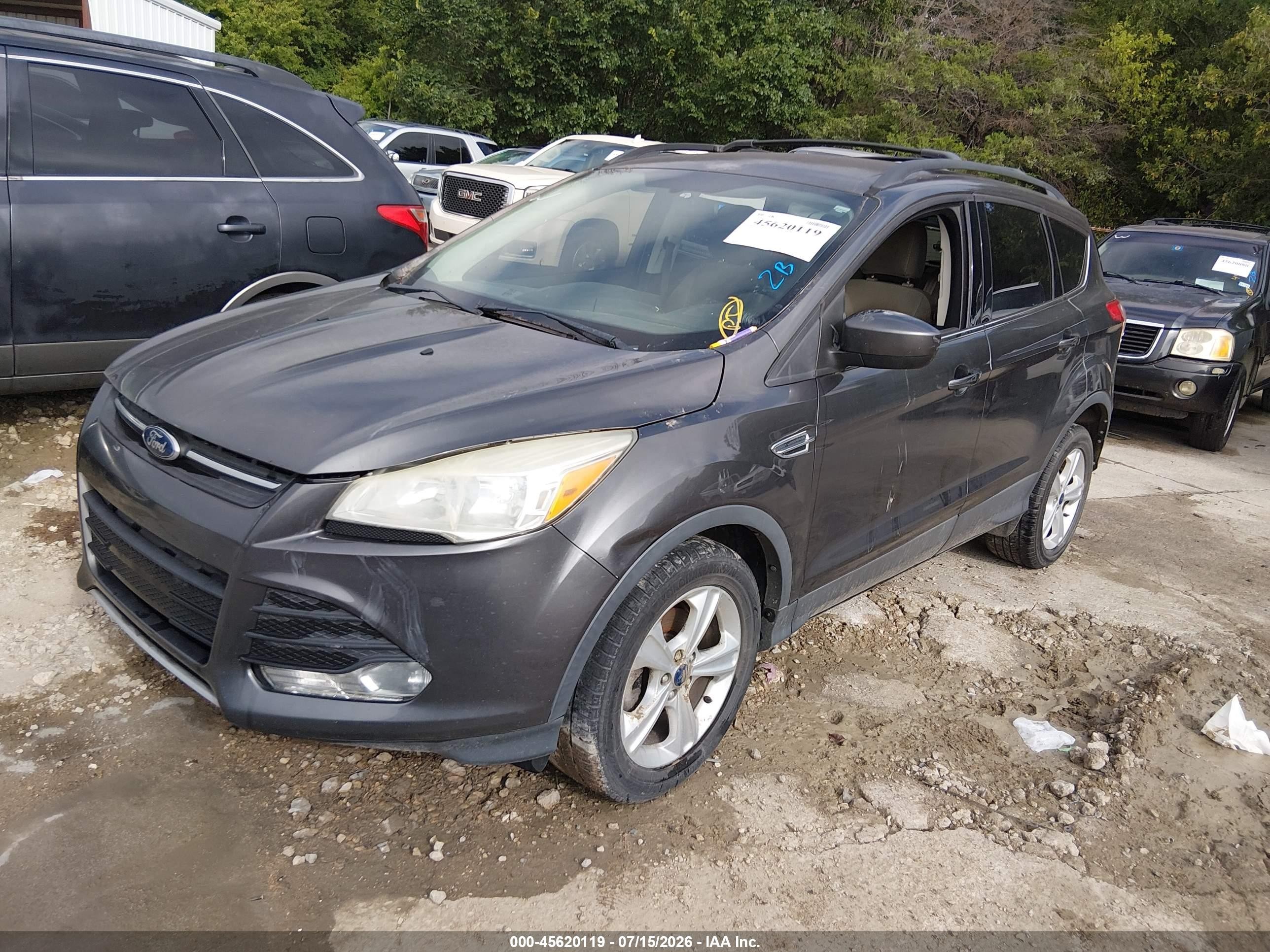 2015 Ford Escape Se Gray vin: 1FMCU0GX6FUC61232