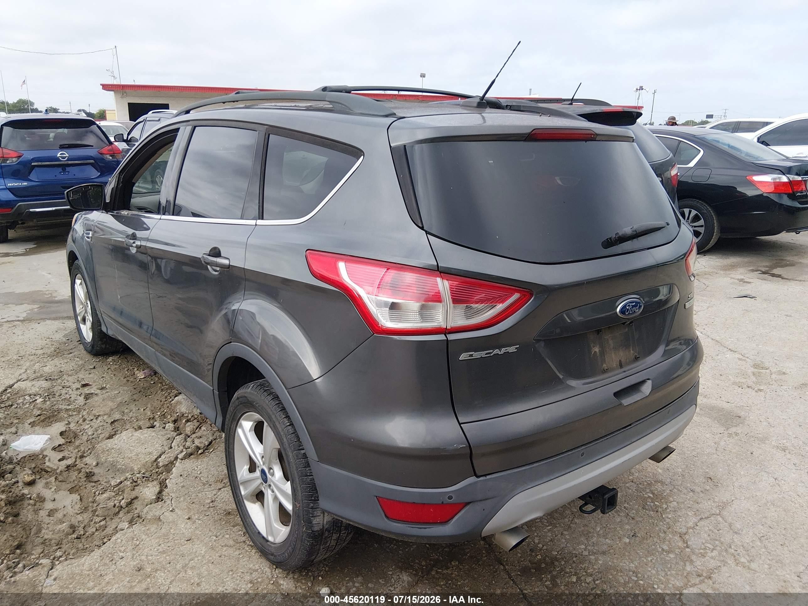 2015 Ford Escape Se Gray vin: 1FMCU0GX6FUC61232