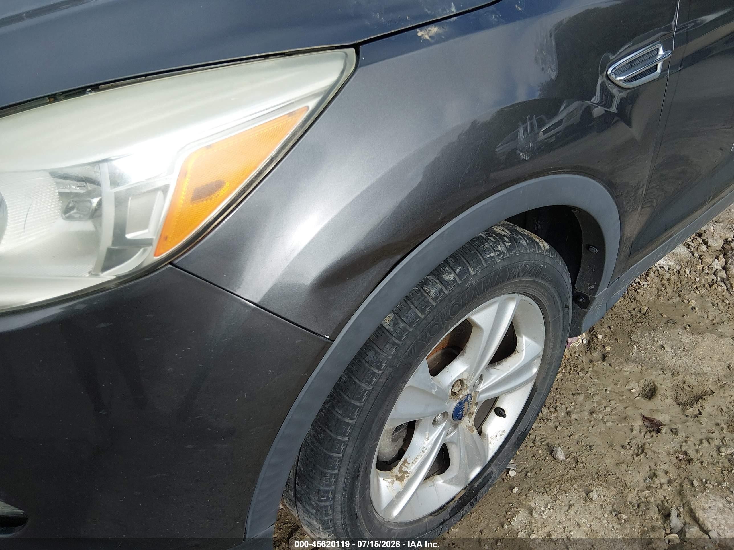 2015 Ford Escape Se Gray vin: 1FMCU0GX6FUC61232