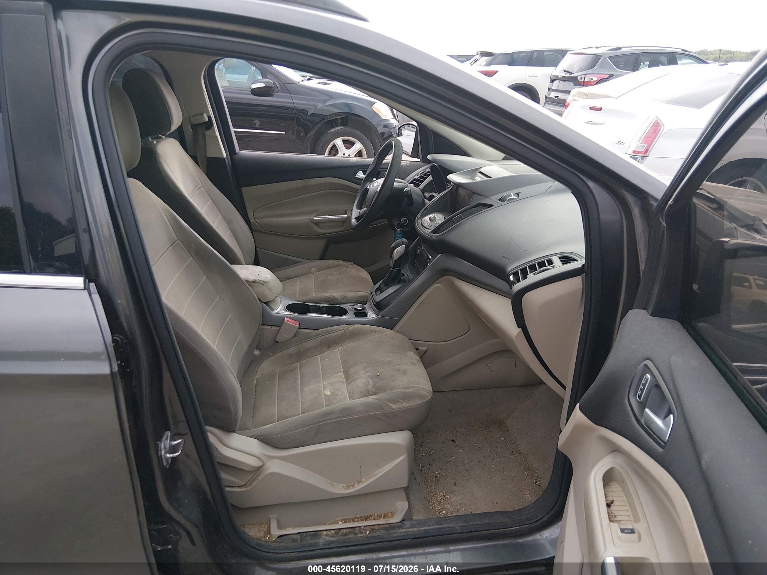 2015 Ford Escape Se Gray vin: 1FMCU0GX6FUC61232