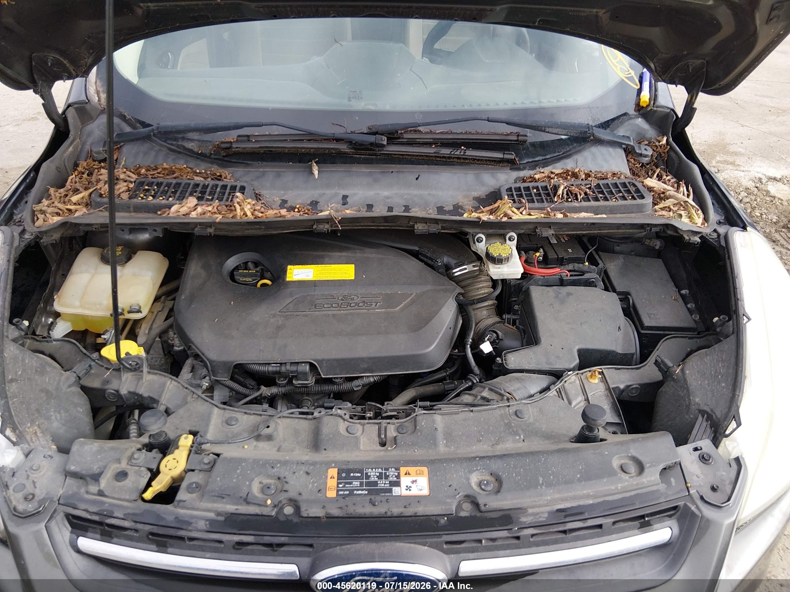 2015 Ford Escape Se Gray vin: 1FMCU0GX6FUC61232