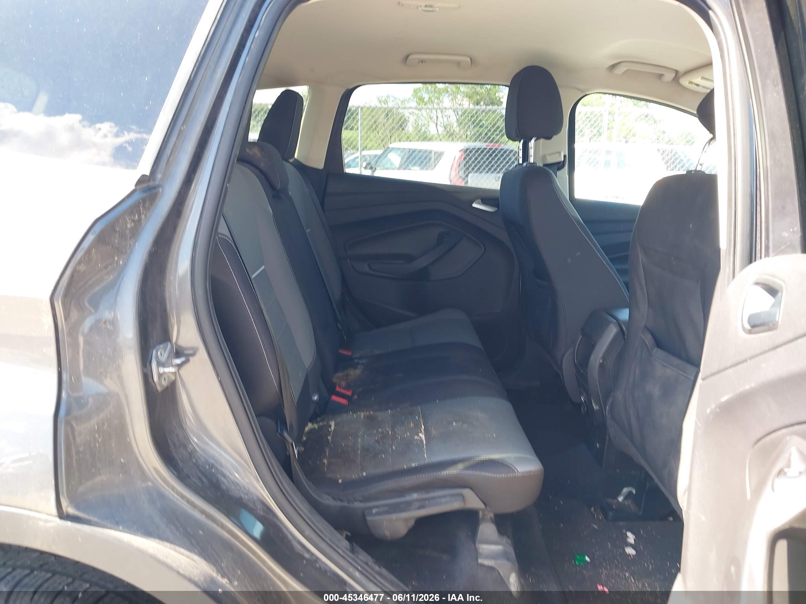2015 Ford Escape Se Gray vin: 1FMCU0GX6FUC77057