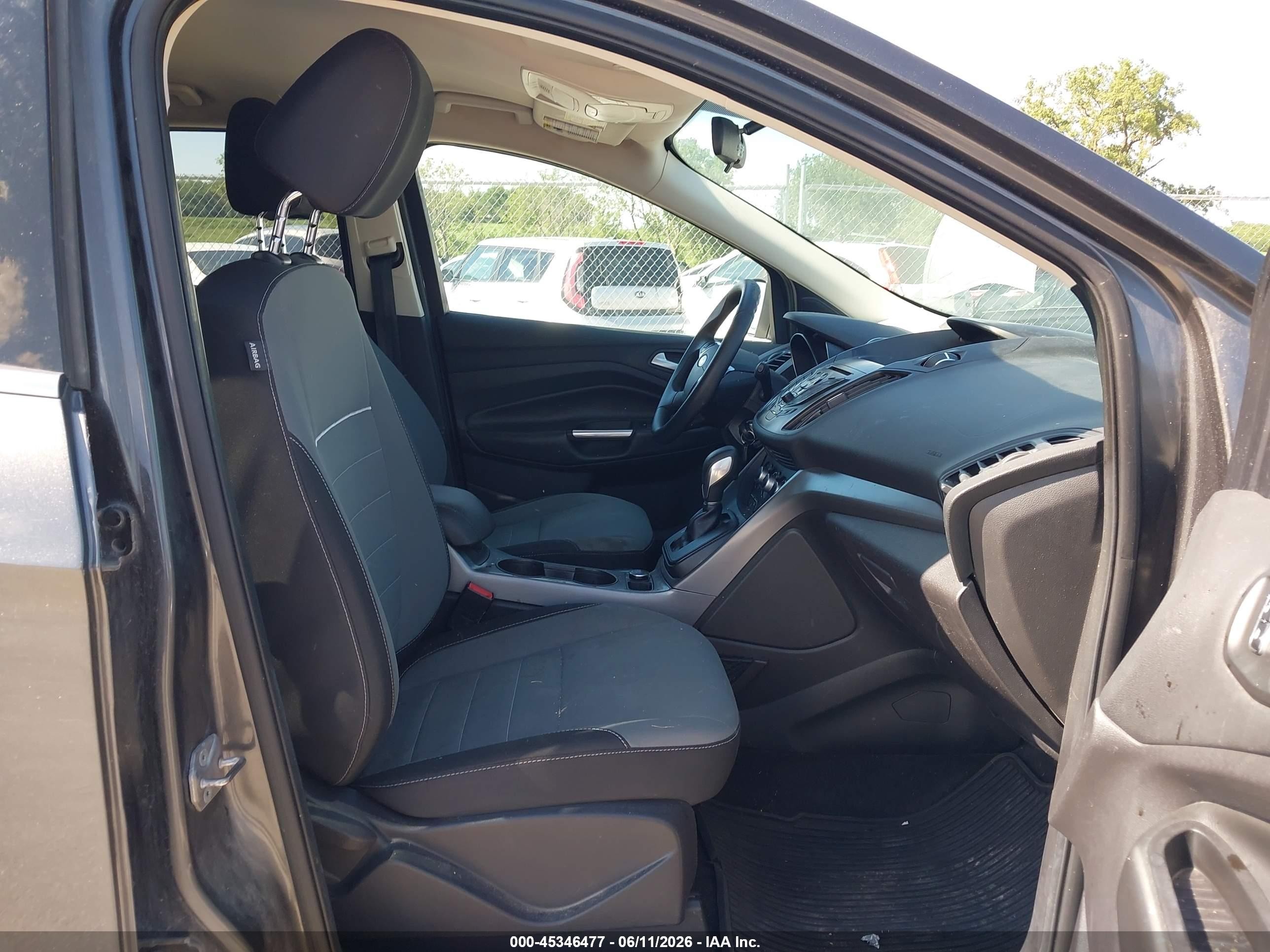 2015 Ford Escape Se Gray vin: 1FMCU0GX6FUC77057