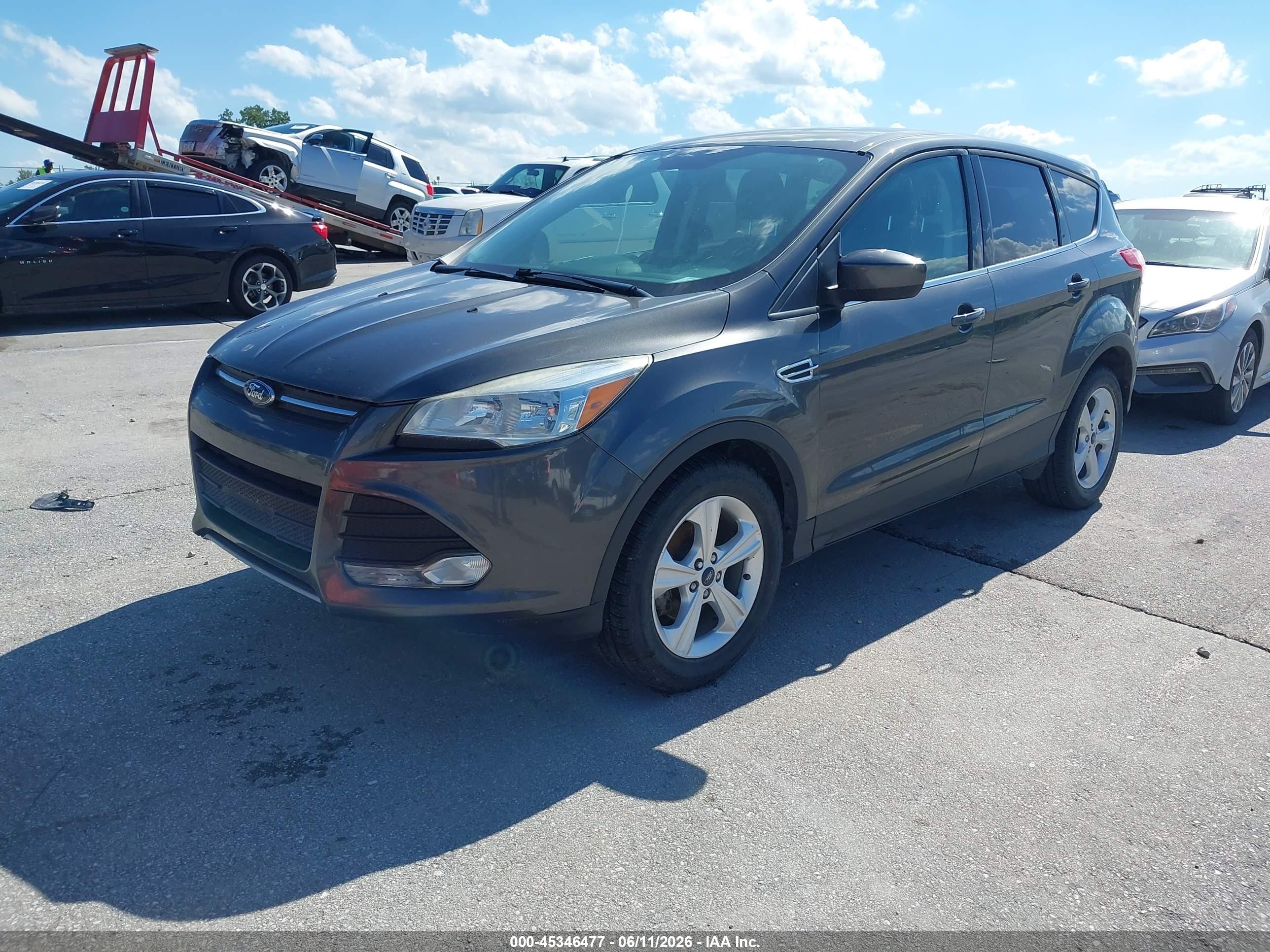 2015 Ford Escape Se Gray vin: 1FMCU0GX6FUC77057