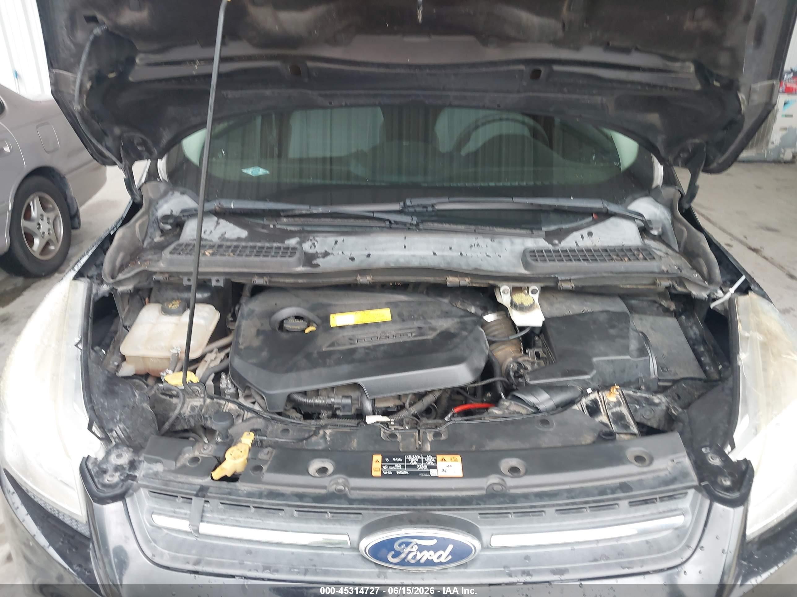 2016 Ford Escape Se Black vin: 1FMCU0GX6GUB96884
