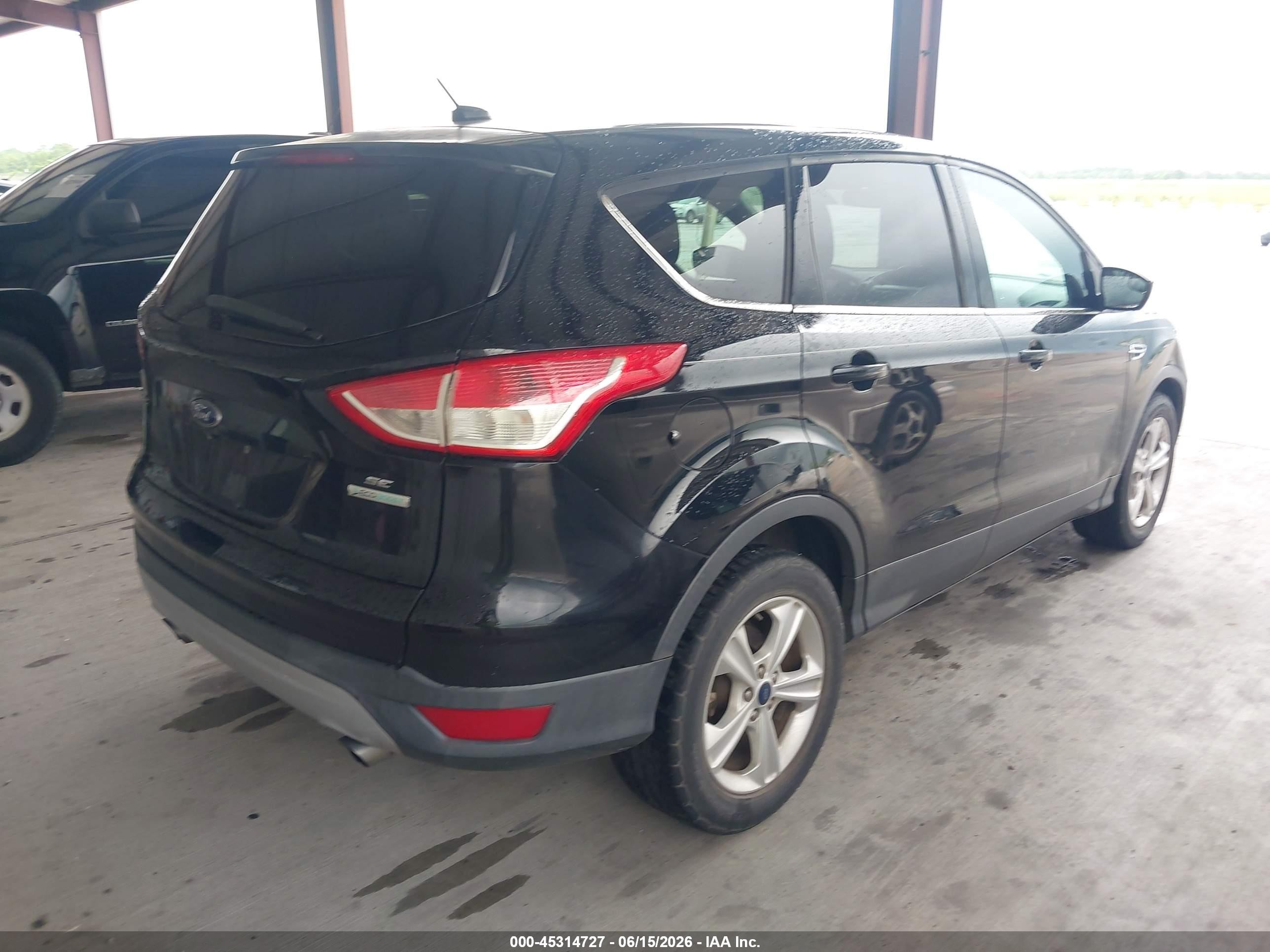 2016 Ford Escape Se Black vin: 1FMCU0GX6GUB96884