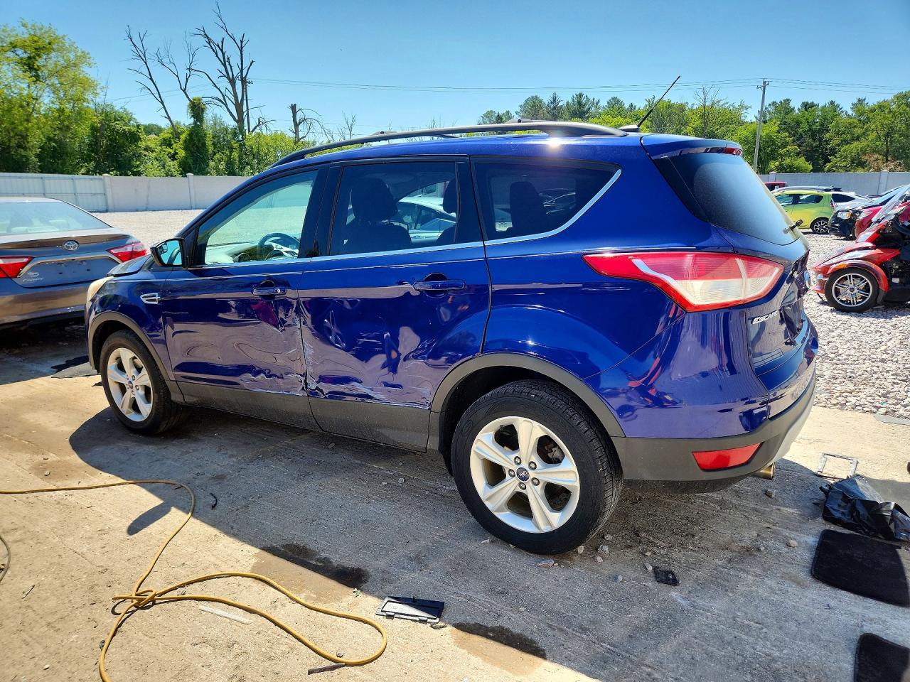 2013 Ford Escape Se Blue vin: 1FMCU0GX7DUA16324