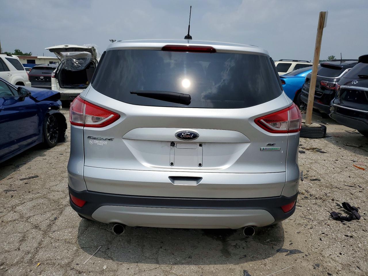 2013 Ford Escape Se Silver vin: 1FMCU0GX7DUA38632