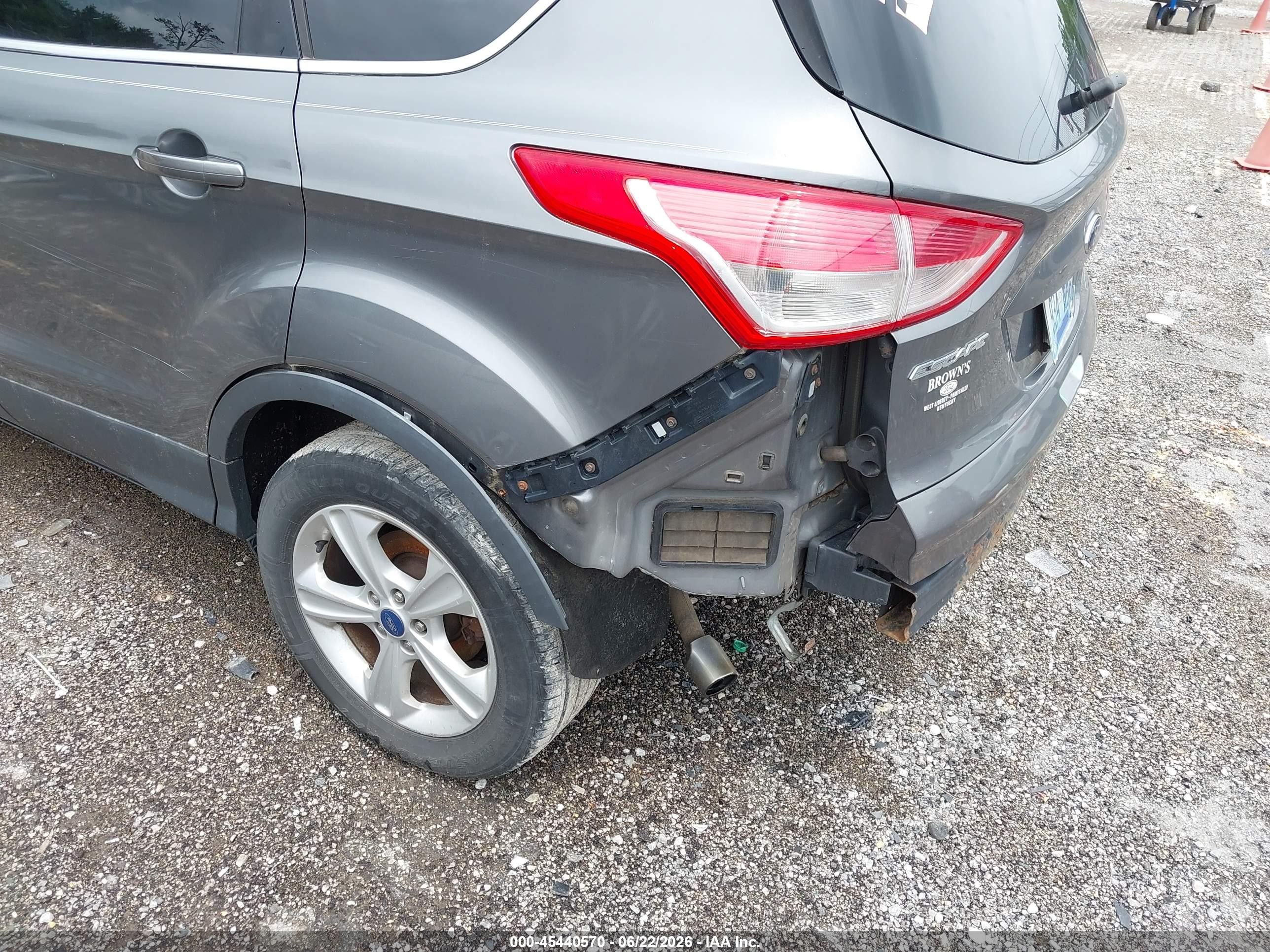 2013 Ford Escape Se Gray vin: 1FMCU0GX7DUA39733