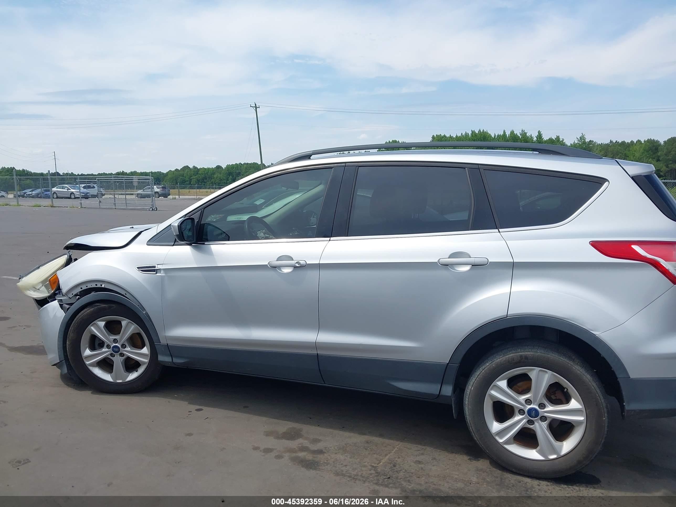 2013 Ford Escape Se Silver vin: 1FMCU0GX7DUA57696