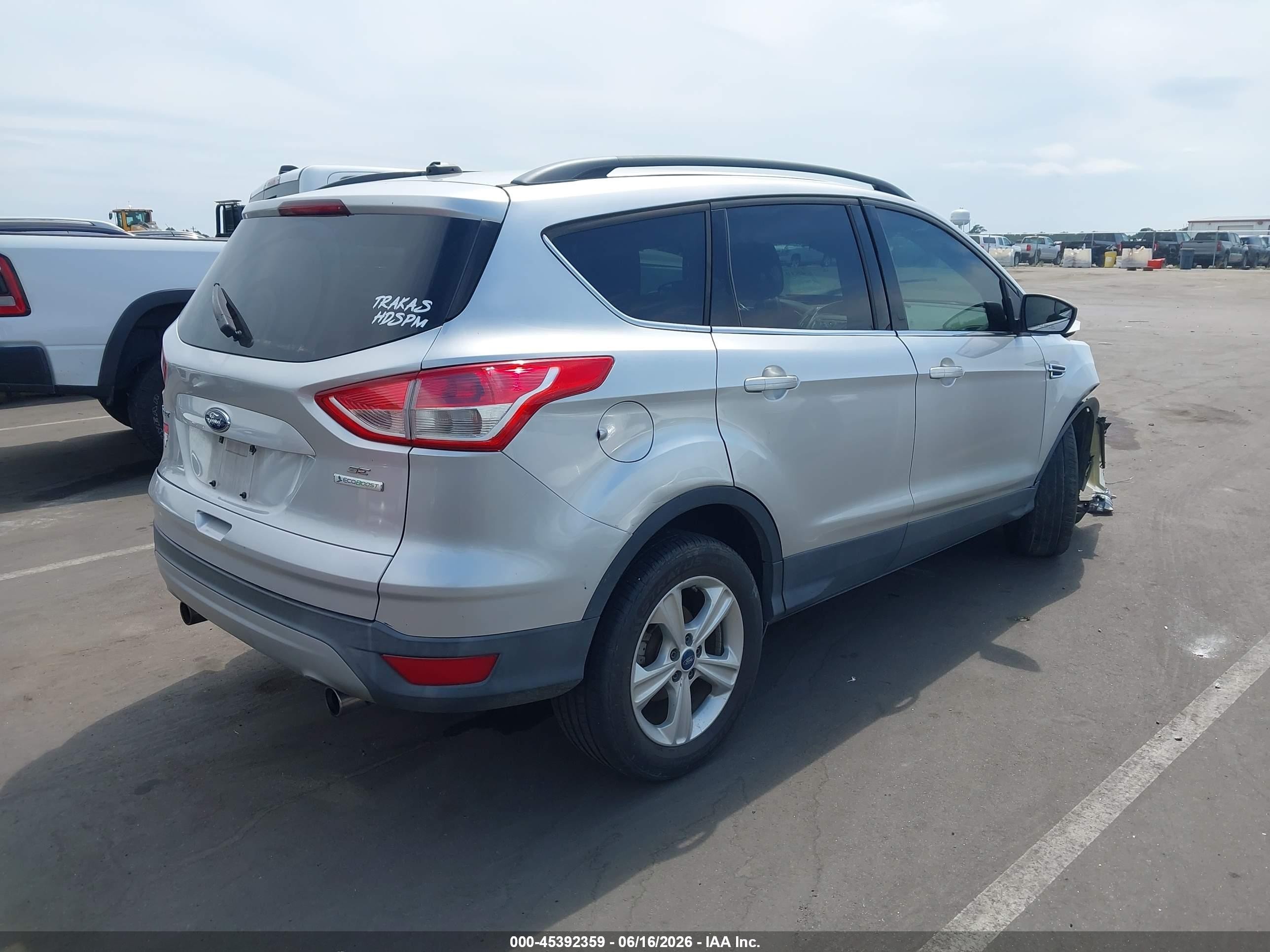 2013 Ford Escape Se Silver vin: 1FMCU0GX7DUA57696