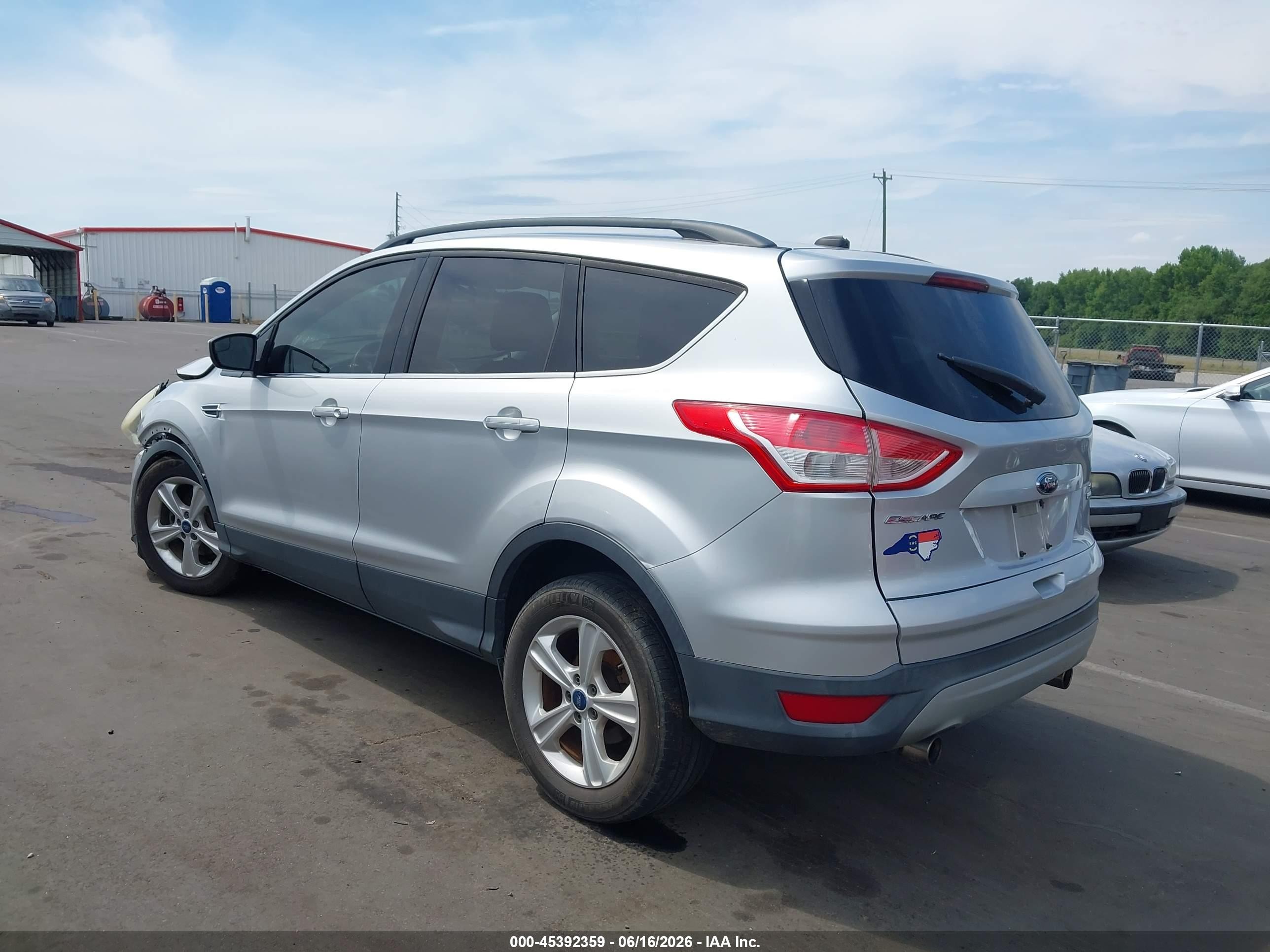 2013 Ford Escape Se Silver vin: 1FMCU0GX7DUA57696