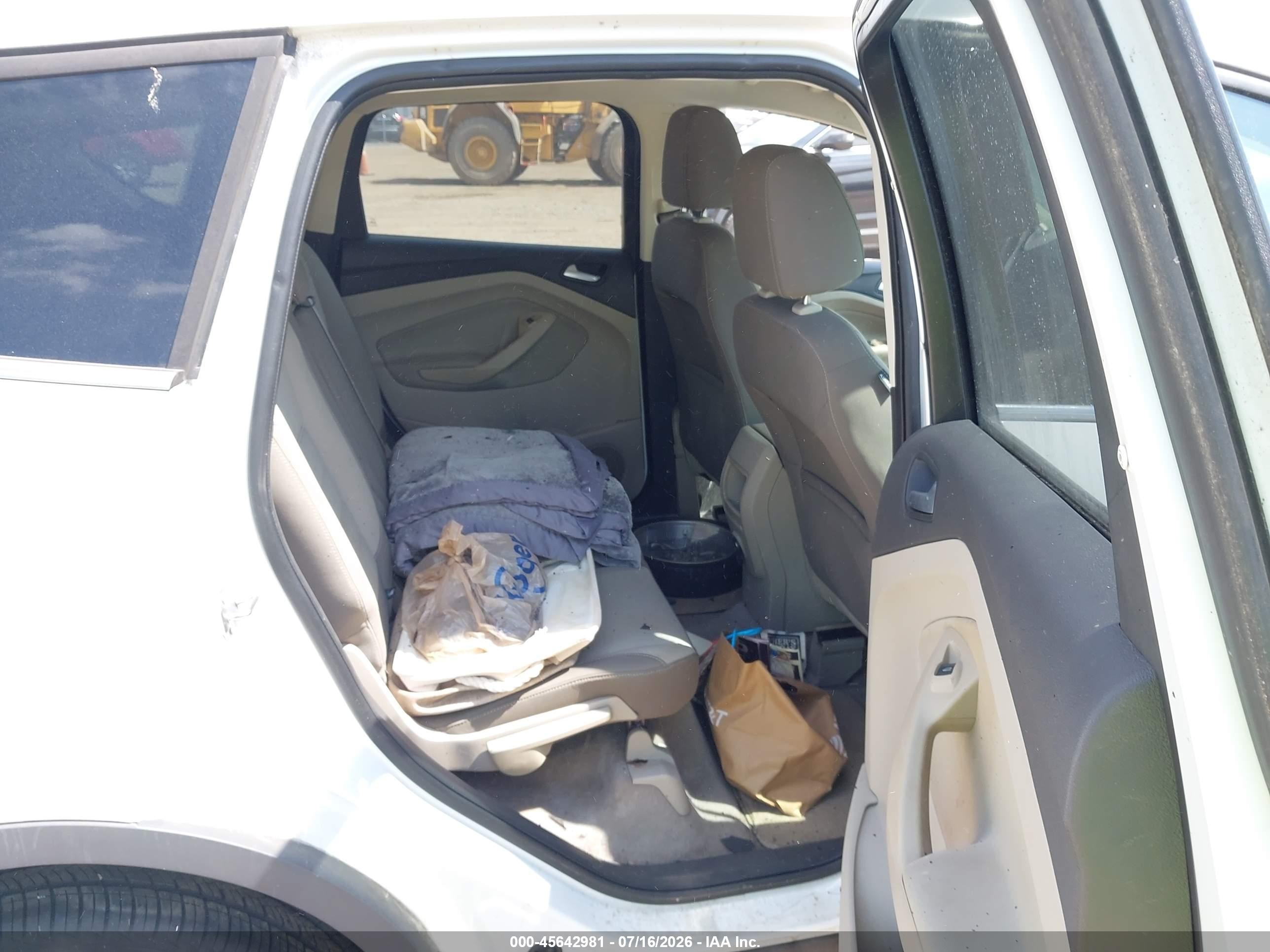2013 Ford Escape Se White vin: 1FMCU0GX7DUA73977