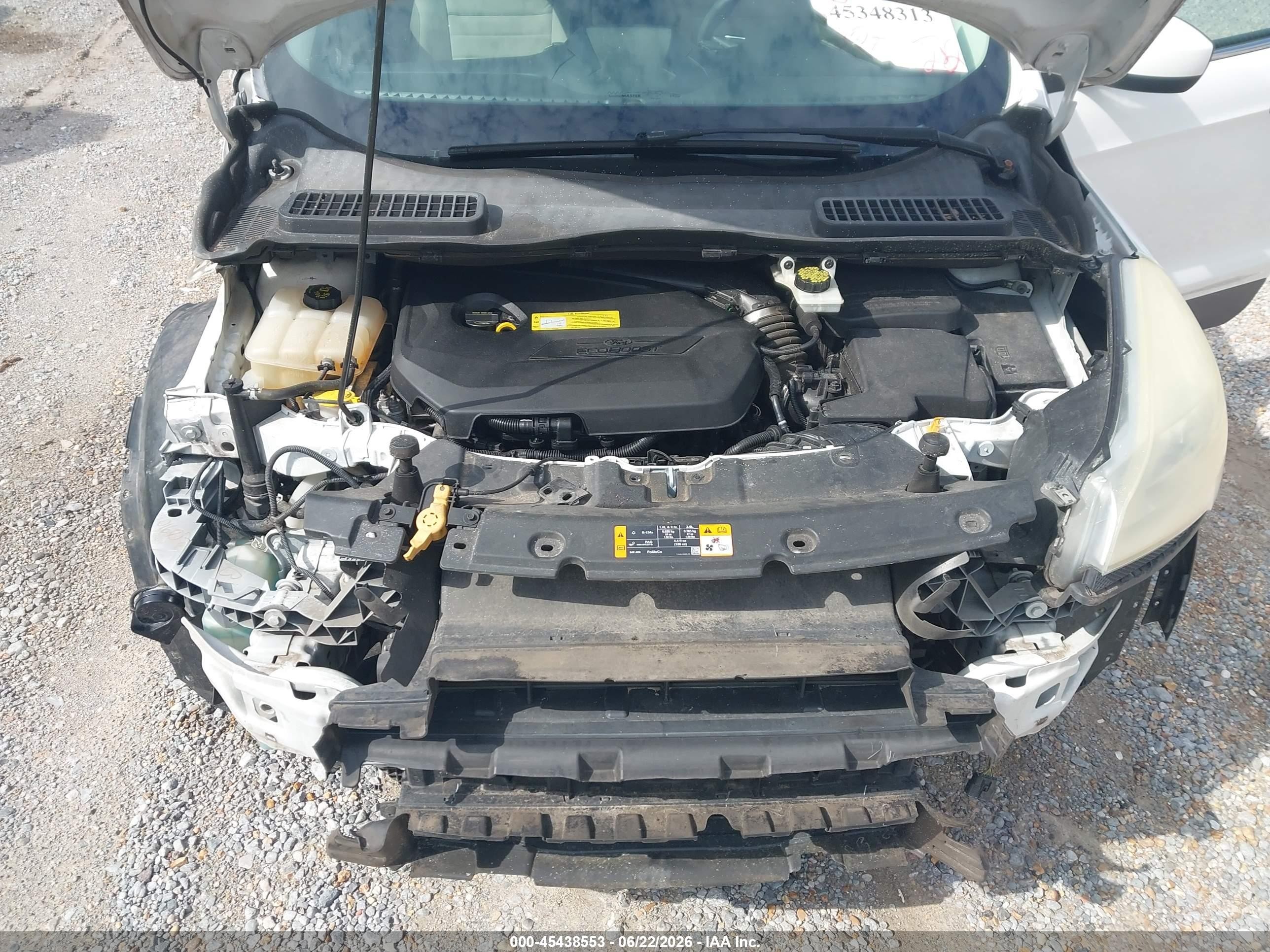2013 Ford Escape Se White vin: 1FMCU0GX7DUA91010