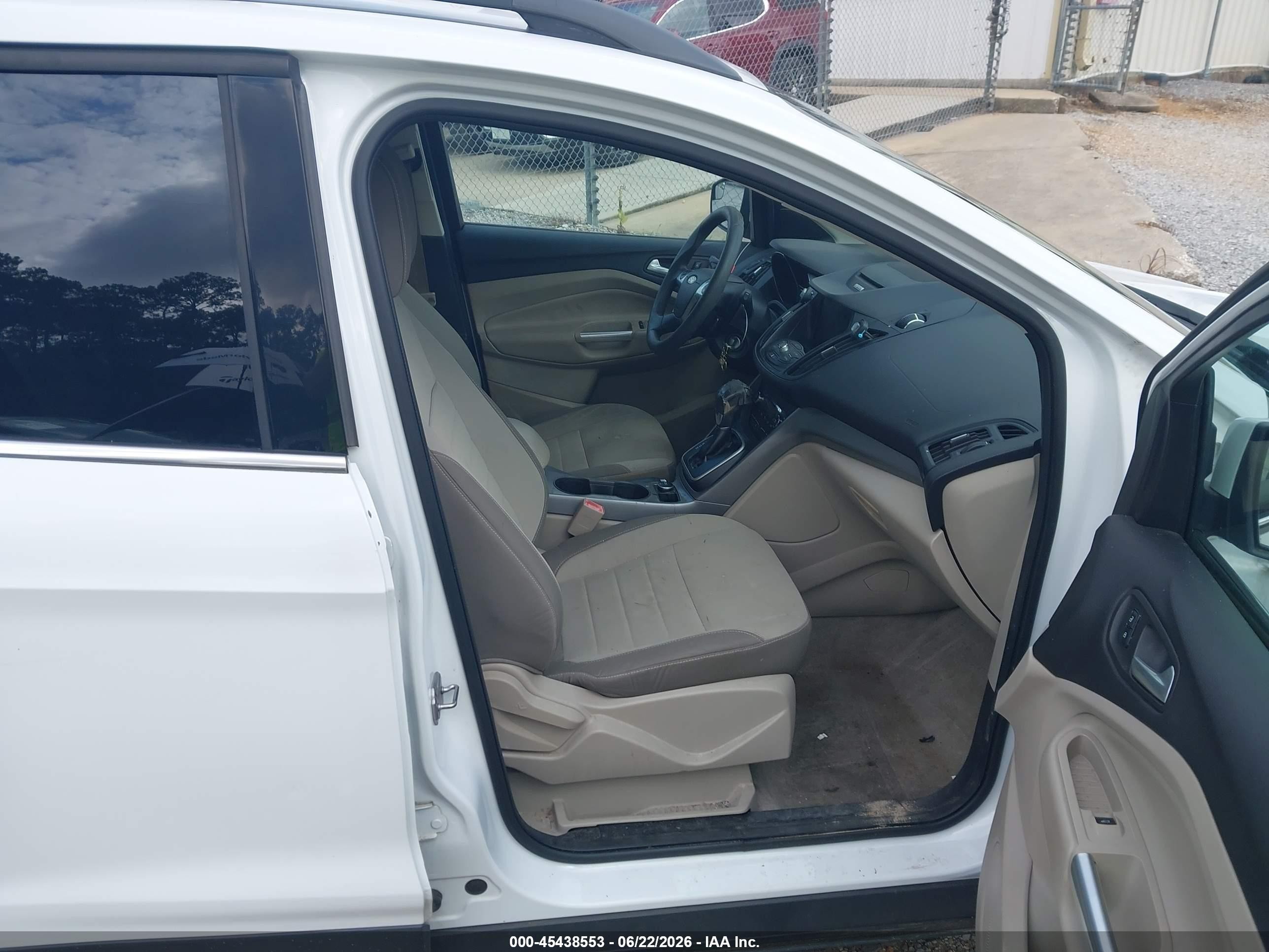 2013 Ford Escape Se White vin: 1FMCU0GX7DUA91010