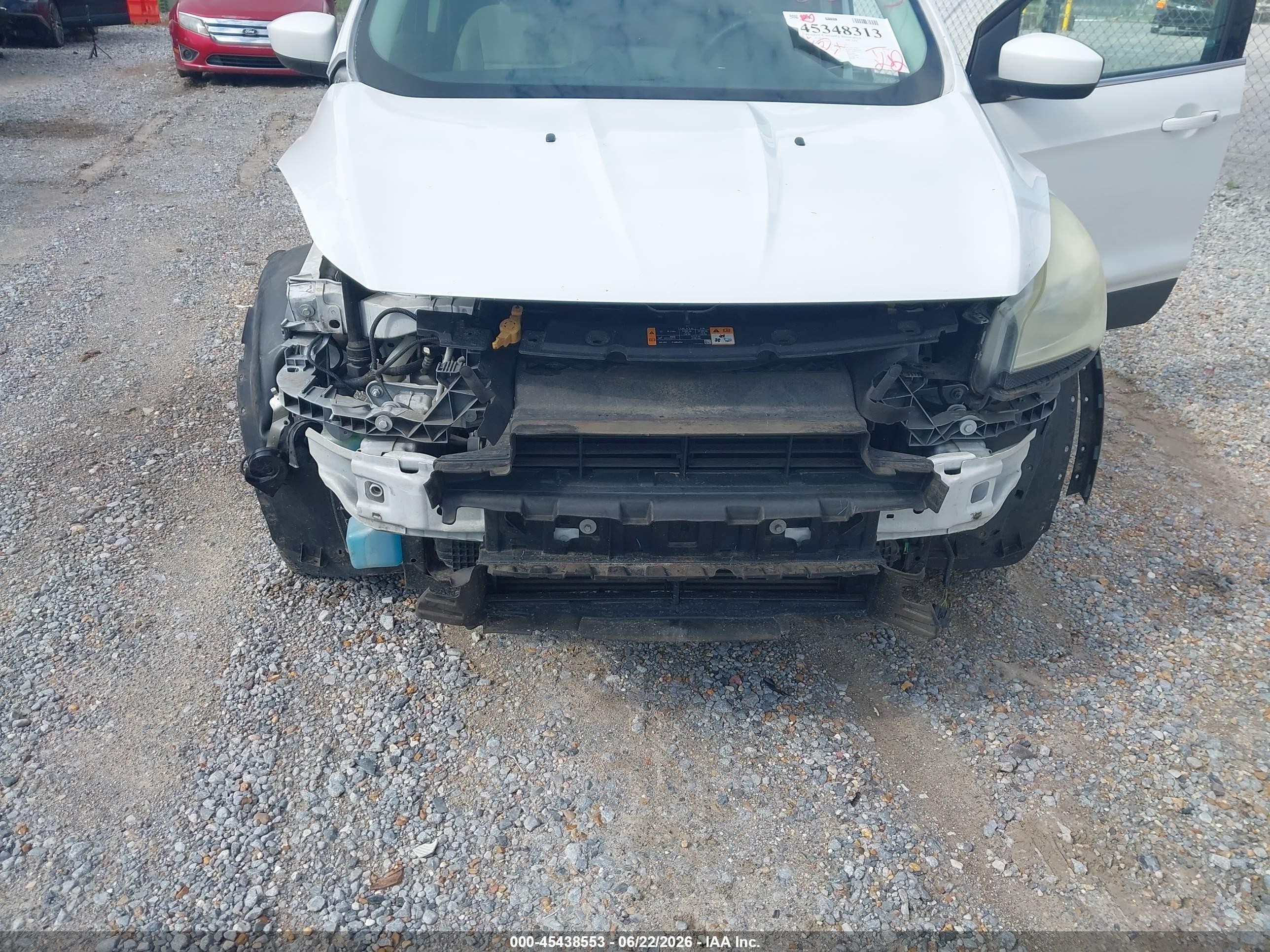 2013 Ford Escape Se White vin: 1FMCU0GX7DUA91010