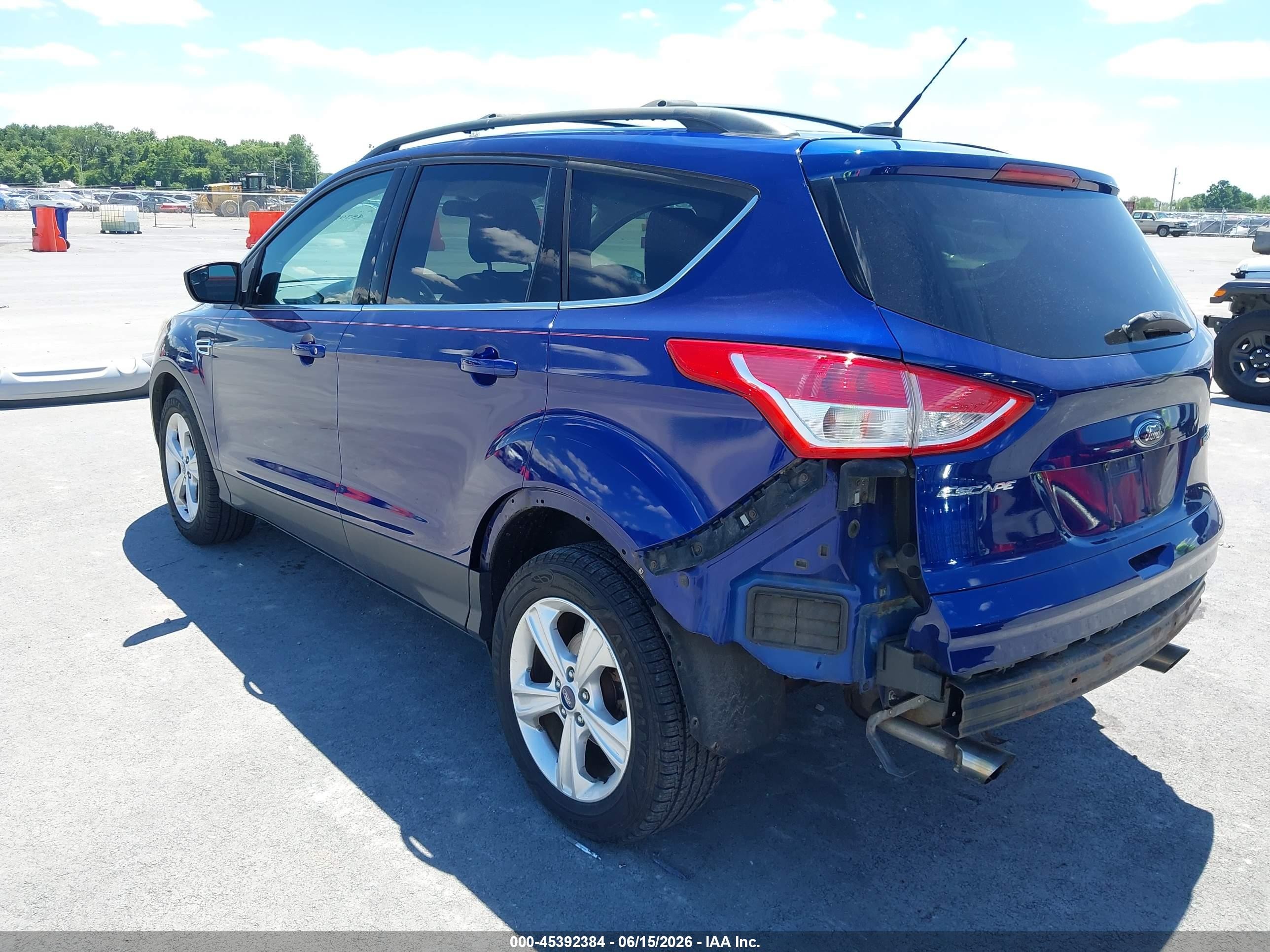 2013 Ford Escape Se Синий vin: 1FMCU0GX7DUA99706