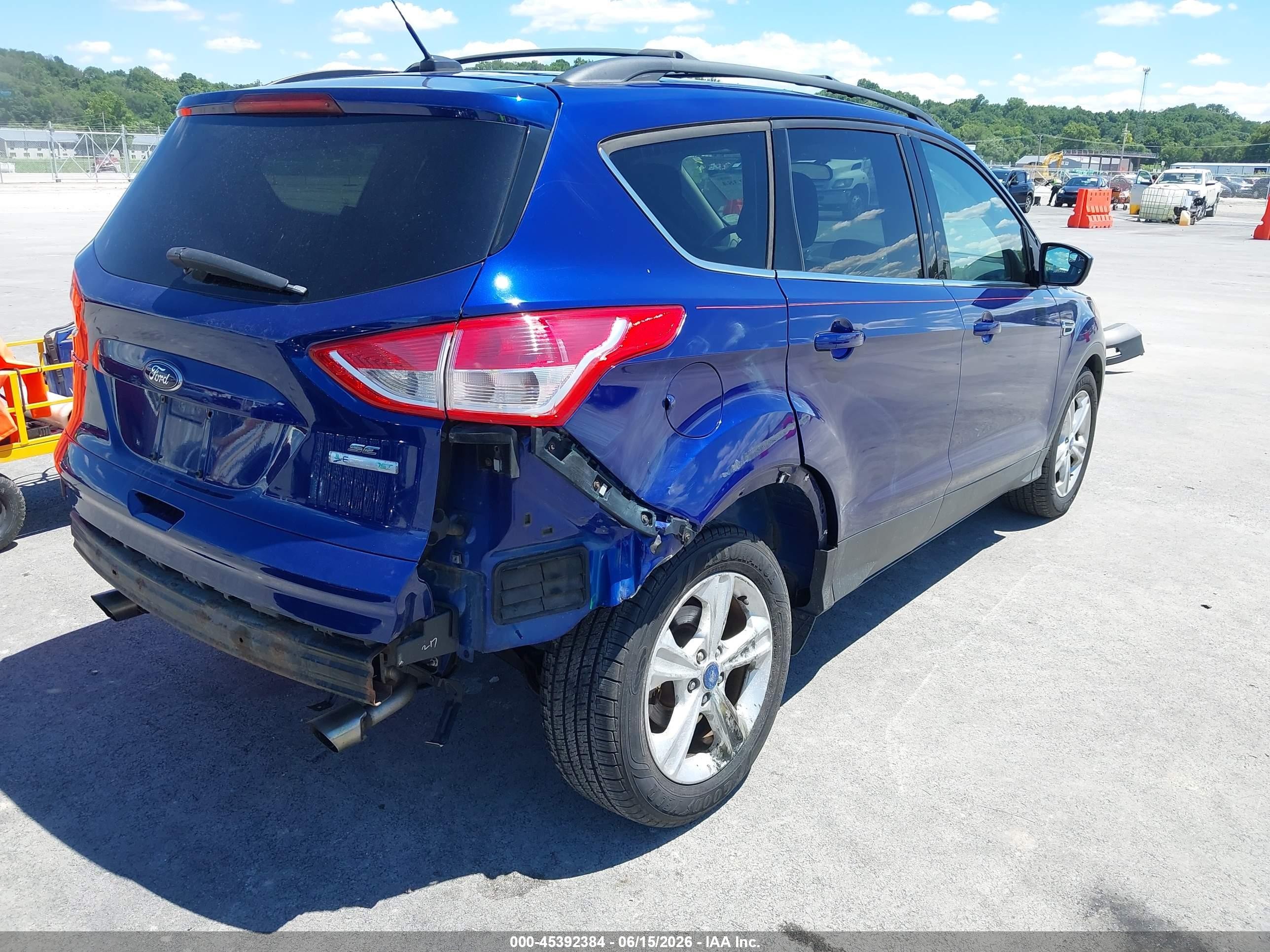 2013 Ford Escape Se Синий vin: 1FMCU0GX7DUA99706