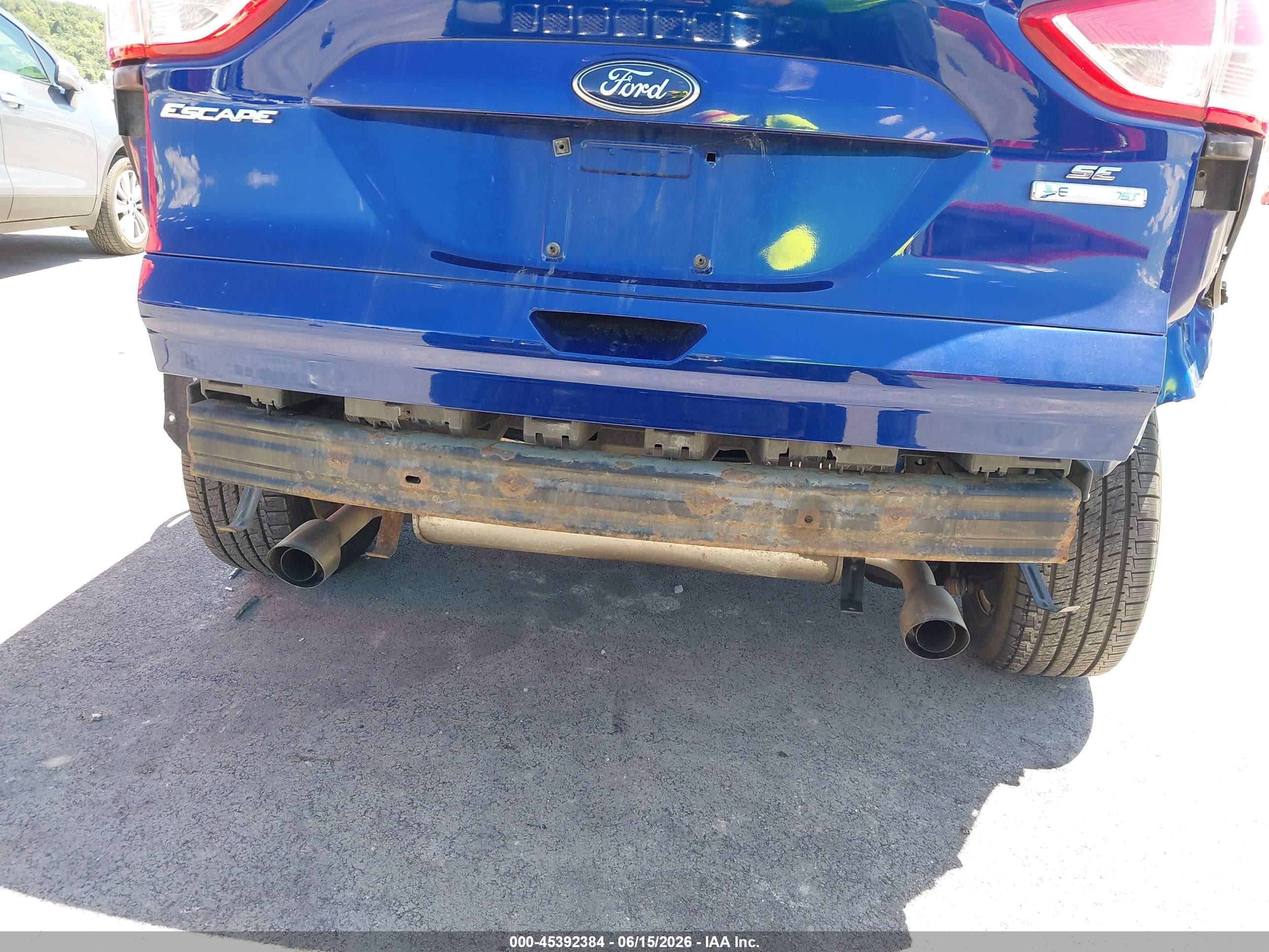 2013 Ford Escape Se Синий vin: 1FMCU0GX7DUA99706